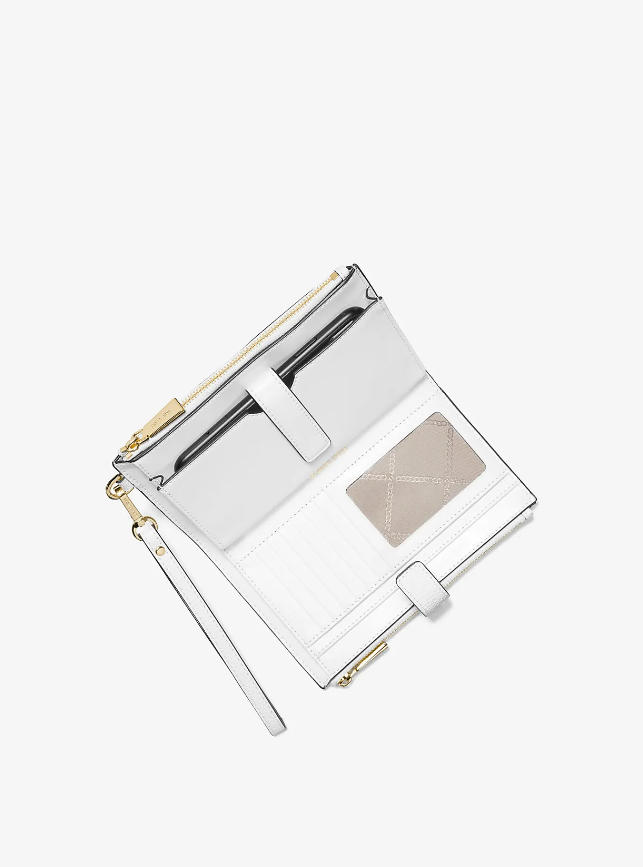 Michael Kors Smartphoneportefeuille Adele van getrommeld leer OPTISCHWIT Online