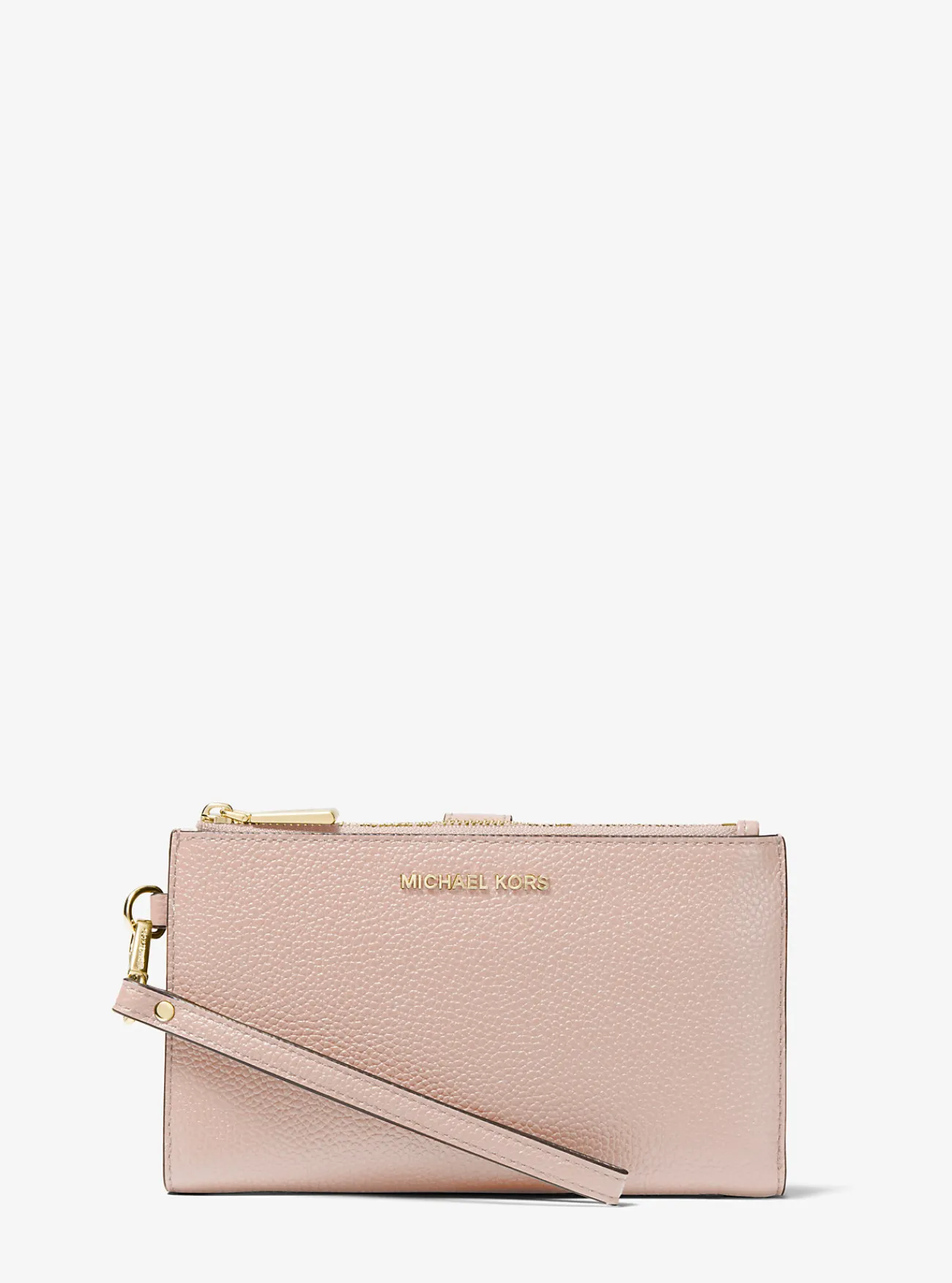 Michael Kors Smartphoneportefeuille Adele van getrommeld leer ZACHTROZE Discount
