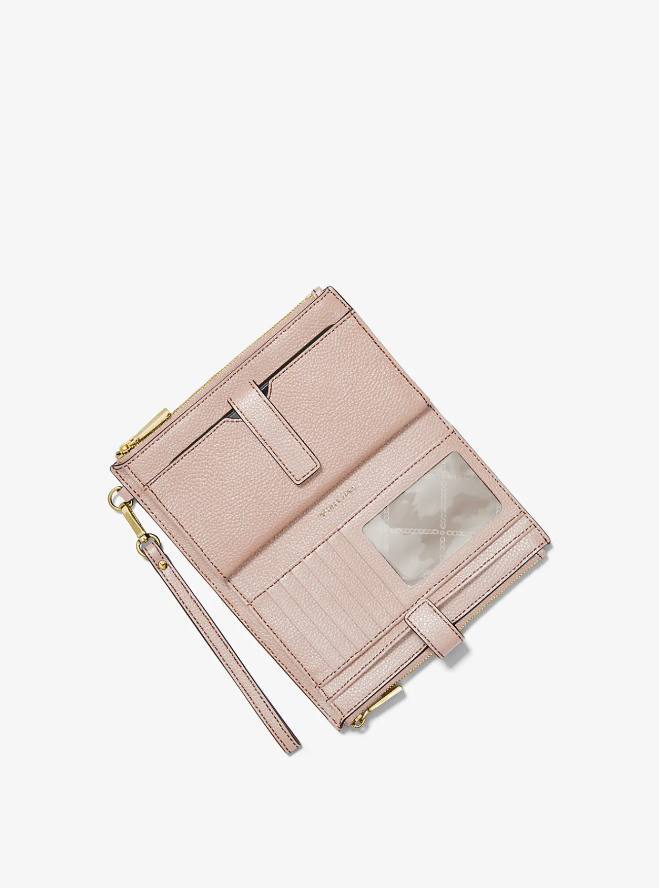 Michael Kors Smartphoneportefeuille Adele van getrommeld leer ZACHTROZE Discount