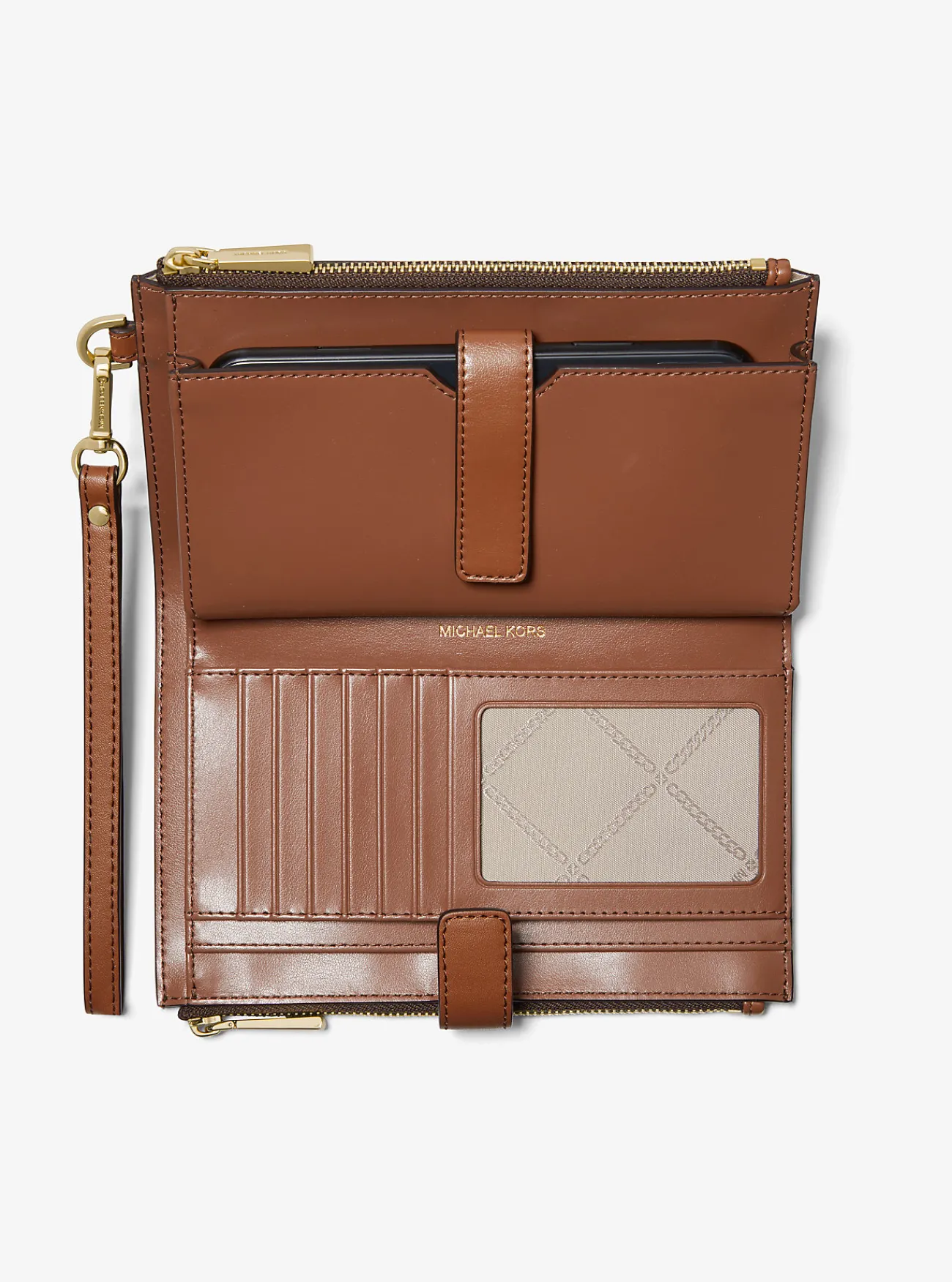 Michael Kors Smartphoneportefeuille Jet Set met kenmerkend logo en strepen, groot Fashion