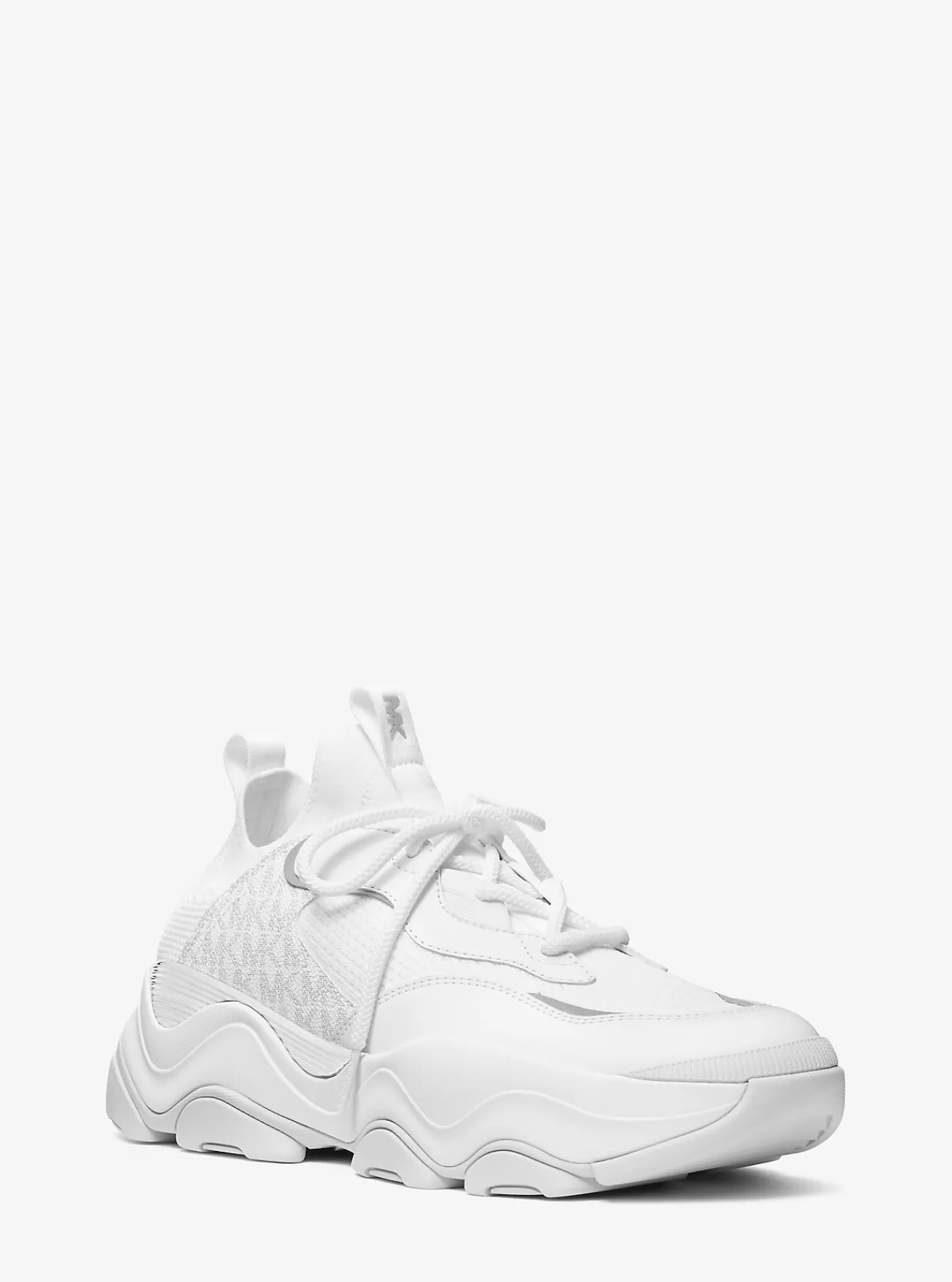Michael Kors Sneaker Atlas van gemengd materiaal HELDERWIT Sale