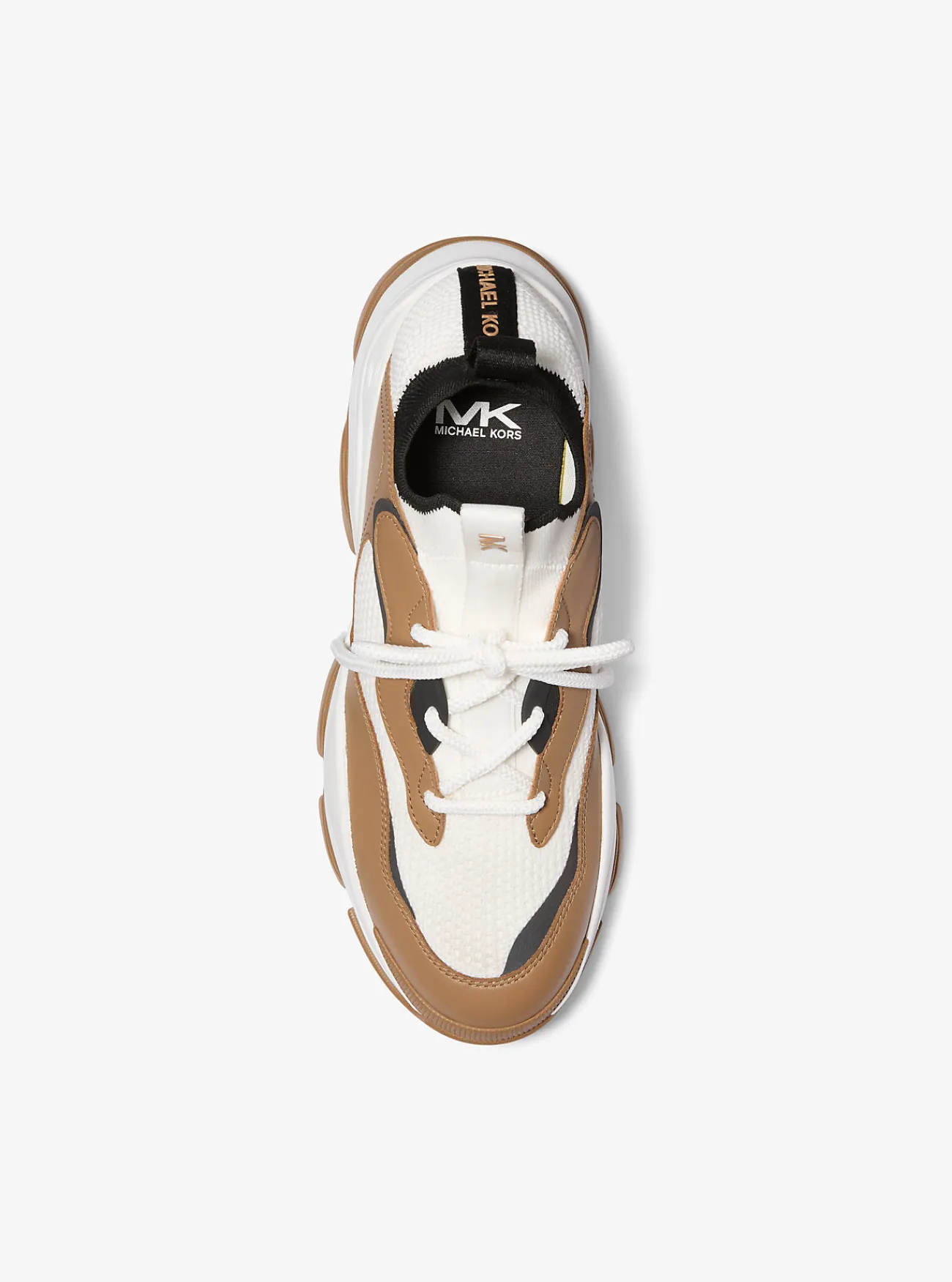 Michael Kors Sneaker Atlas van stretchbreisel en leer HUSKMULTI Best