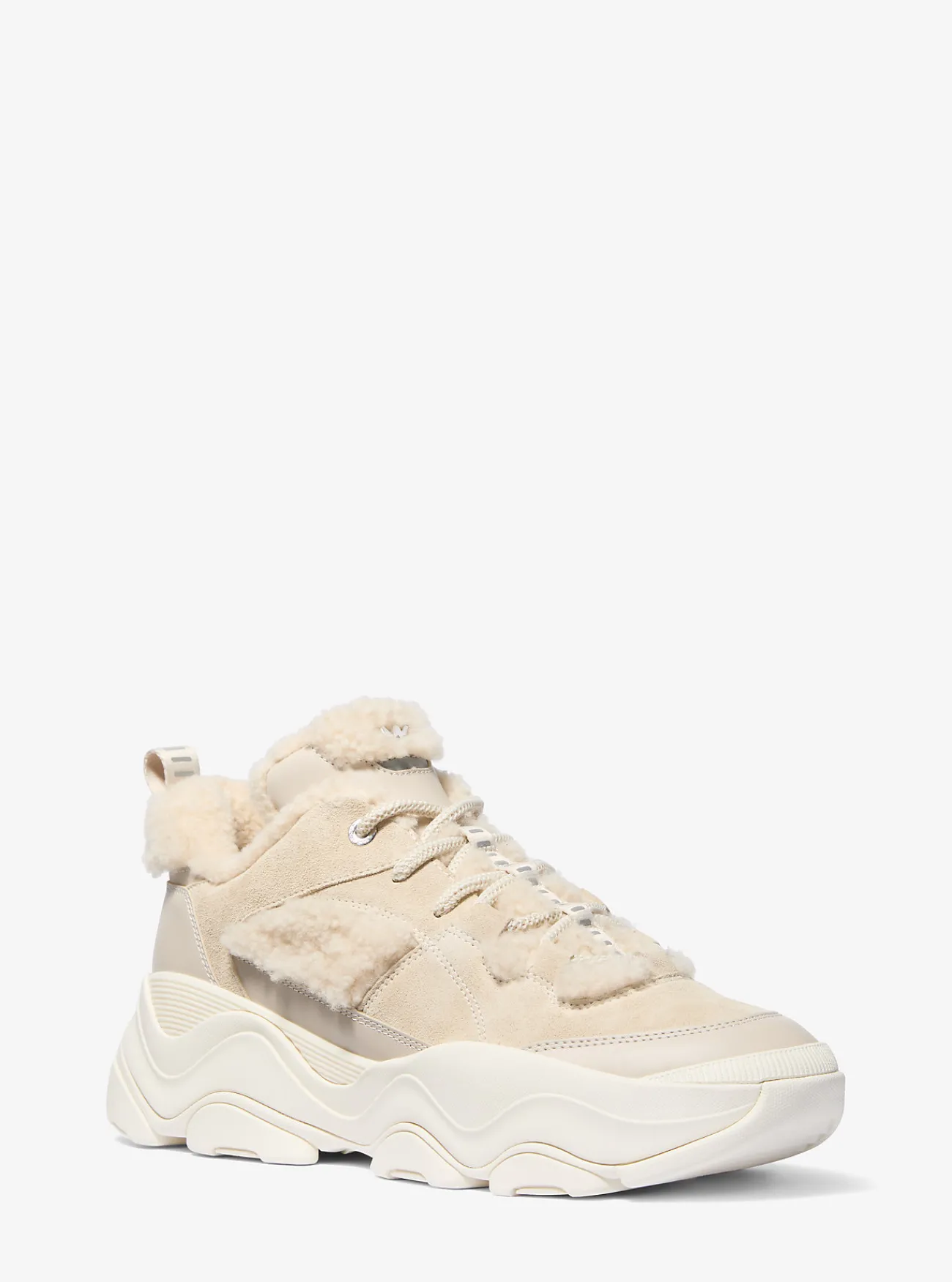 Michael Kors Sneaker Atlas van su&egrave;de en schapenwol BOT Clearance