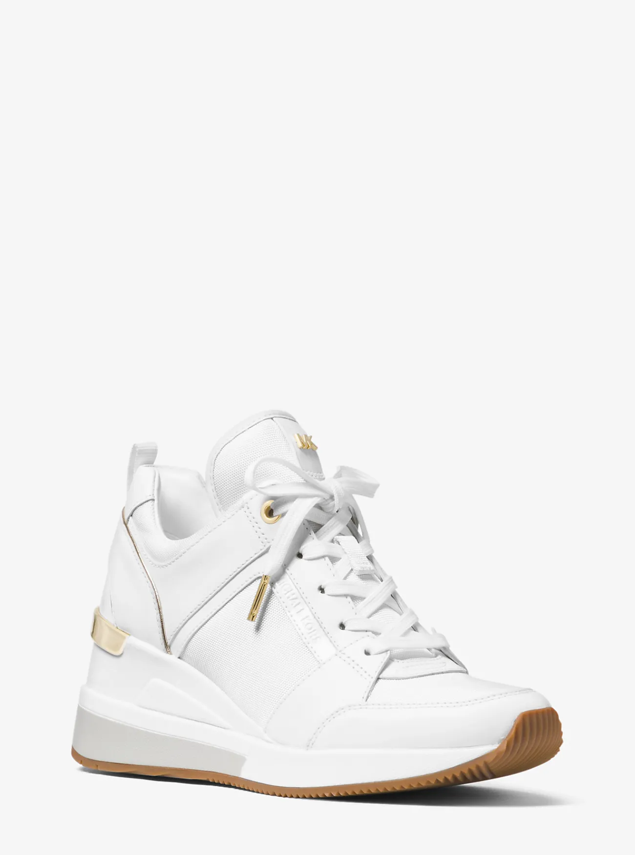 Michael Kors Sneaker Georgie van canvas en leer OPTISCHWIT Clearance