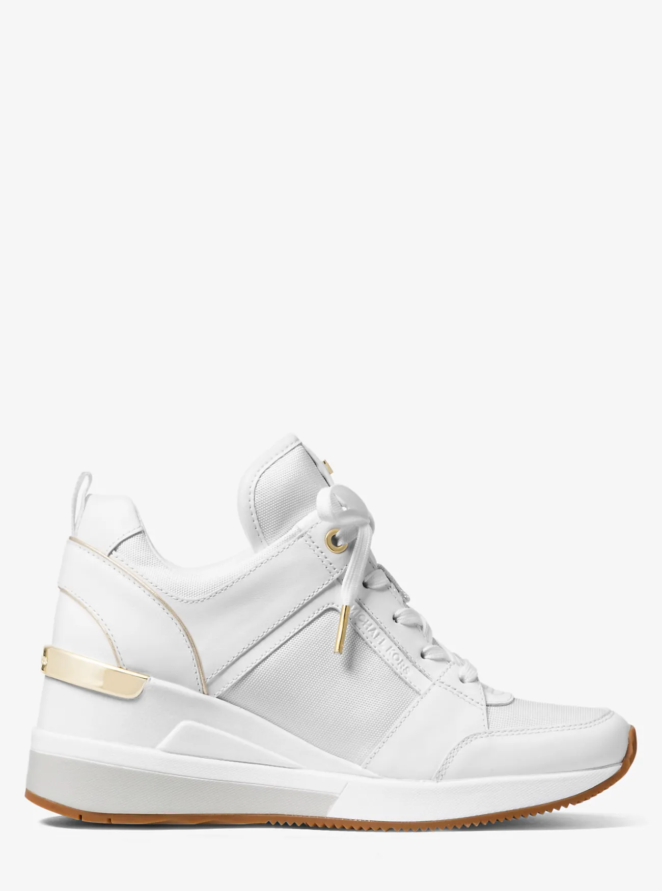 Michael Kors Sneaker Georgie van canvas en leer OPTISCHWIT Clearance