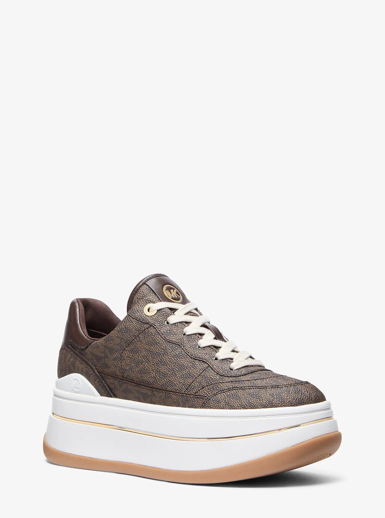 Michael Kors Sneaker Hayes met plateauzool en kenmerkend logo BRUIN Online
