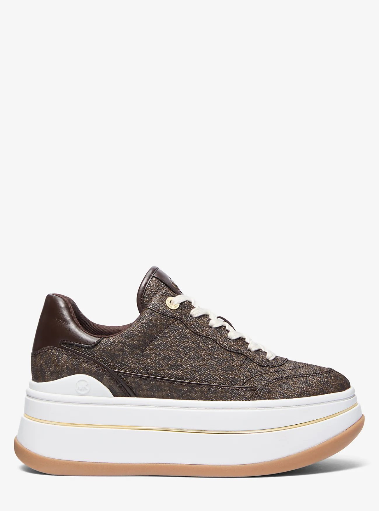 Michael Kors Sneaker Hayes met plateauzool en kenmerkend logo BRUIN Online