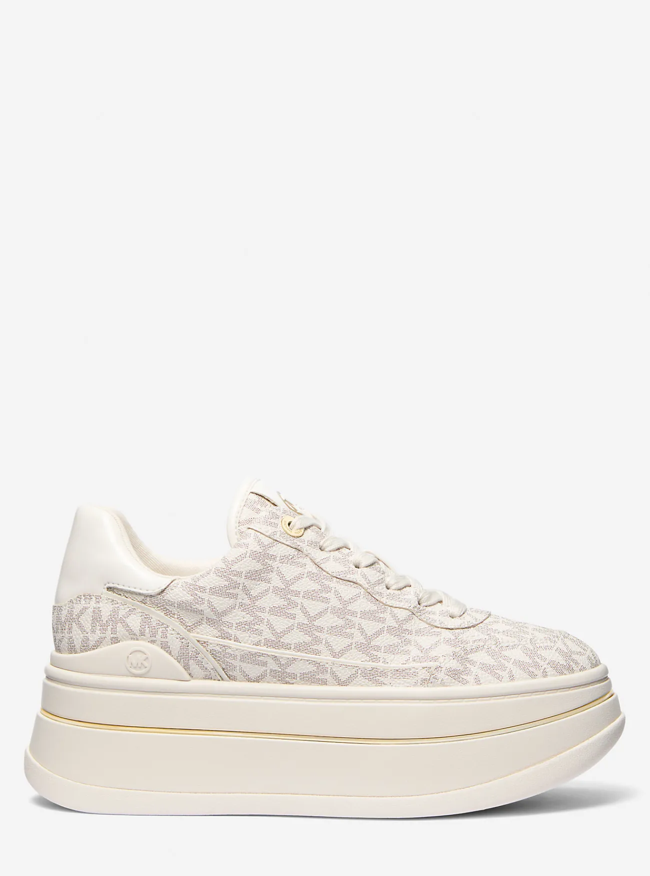 Michael Kors Sneaker Hayes met plateauzool en kenmerkend logo VANILLE Sale