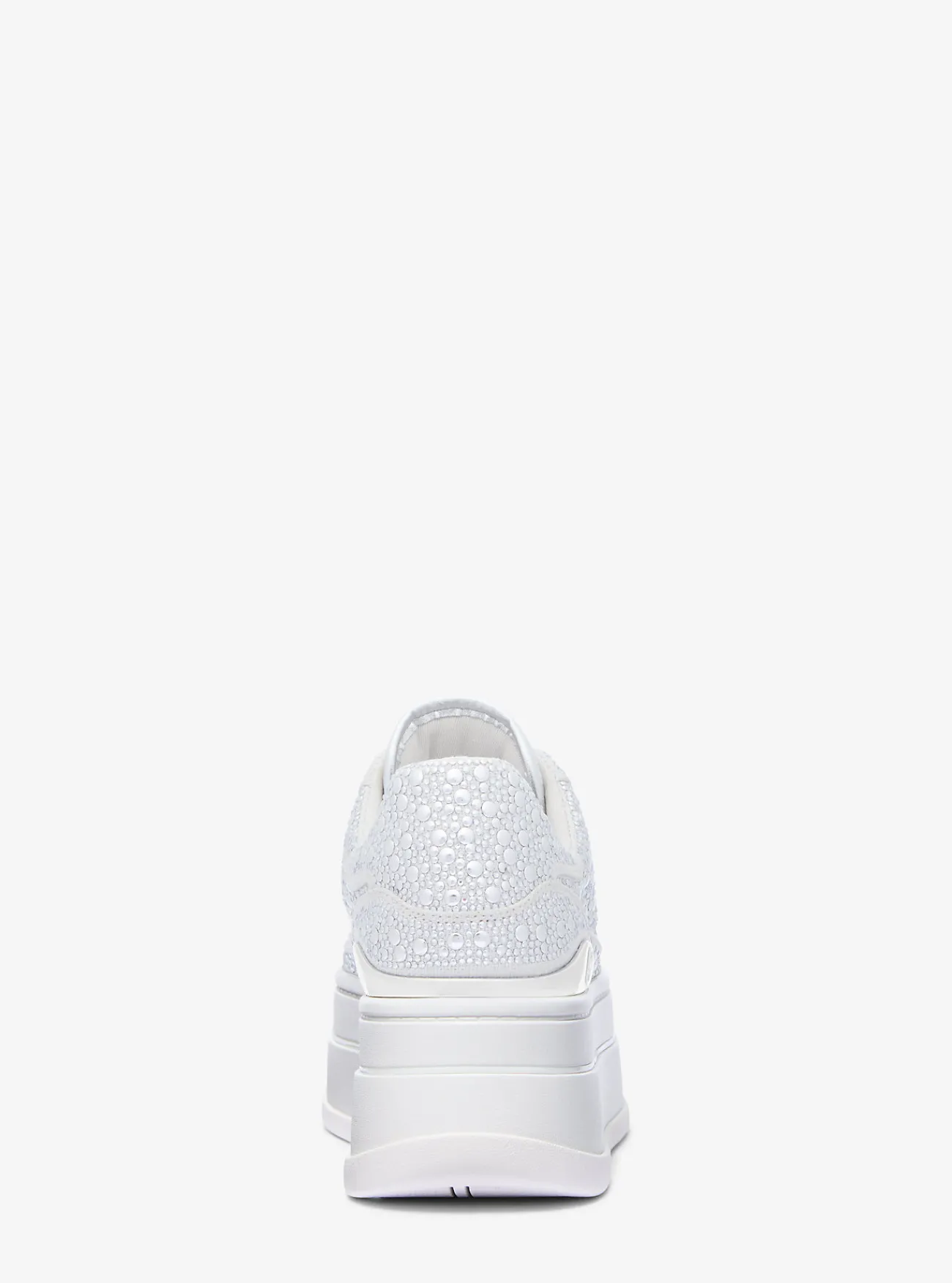 Michael Kors Sneaker Hayes van linnenmix met studs en plateauzool LICHTELEISTEEN Clearance