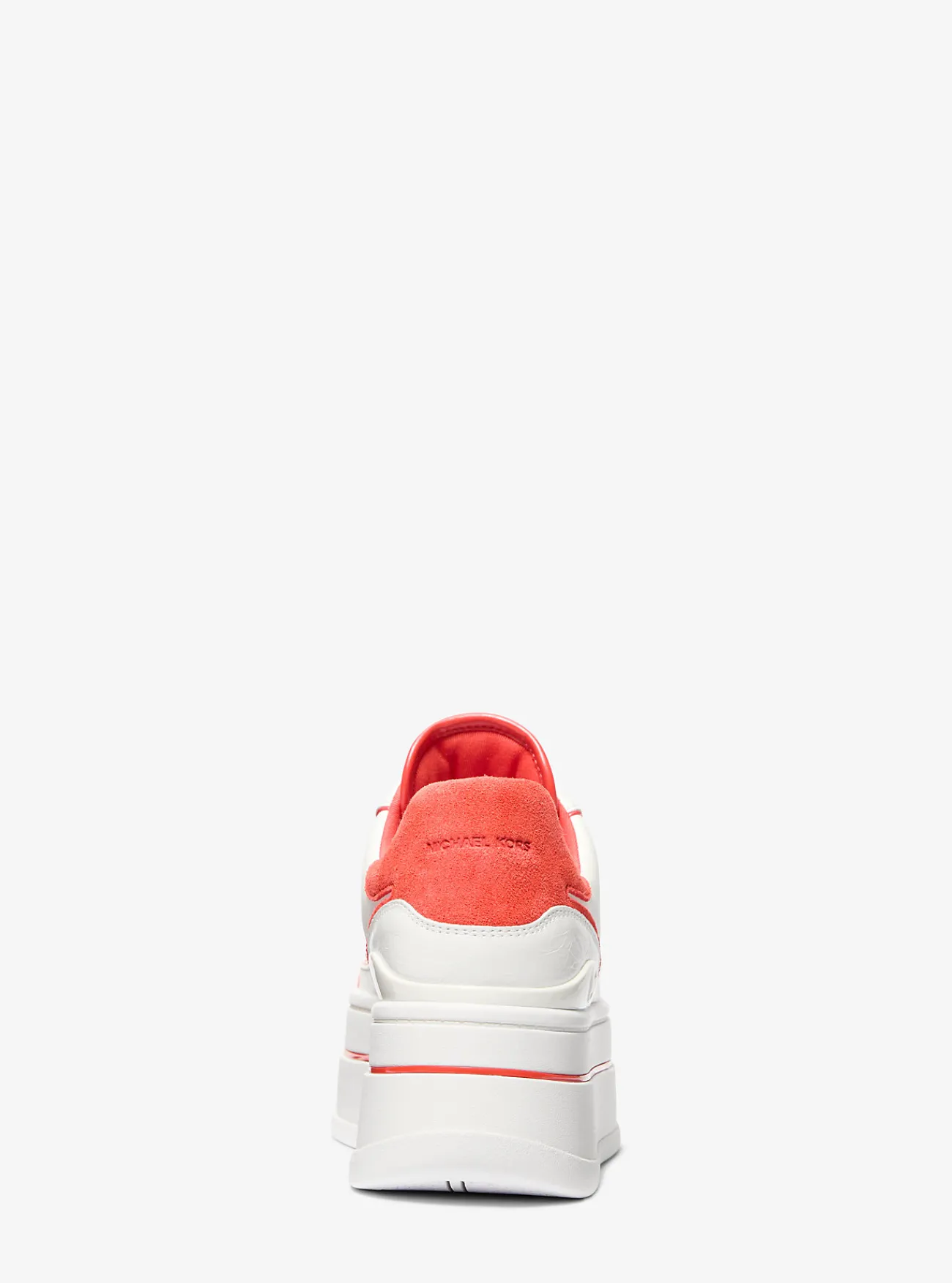 Michael Kors Sneaker Hayes van tweekleurig leer met plateauzool GEBRANDSIENNA Sale