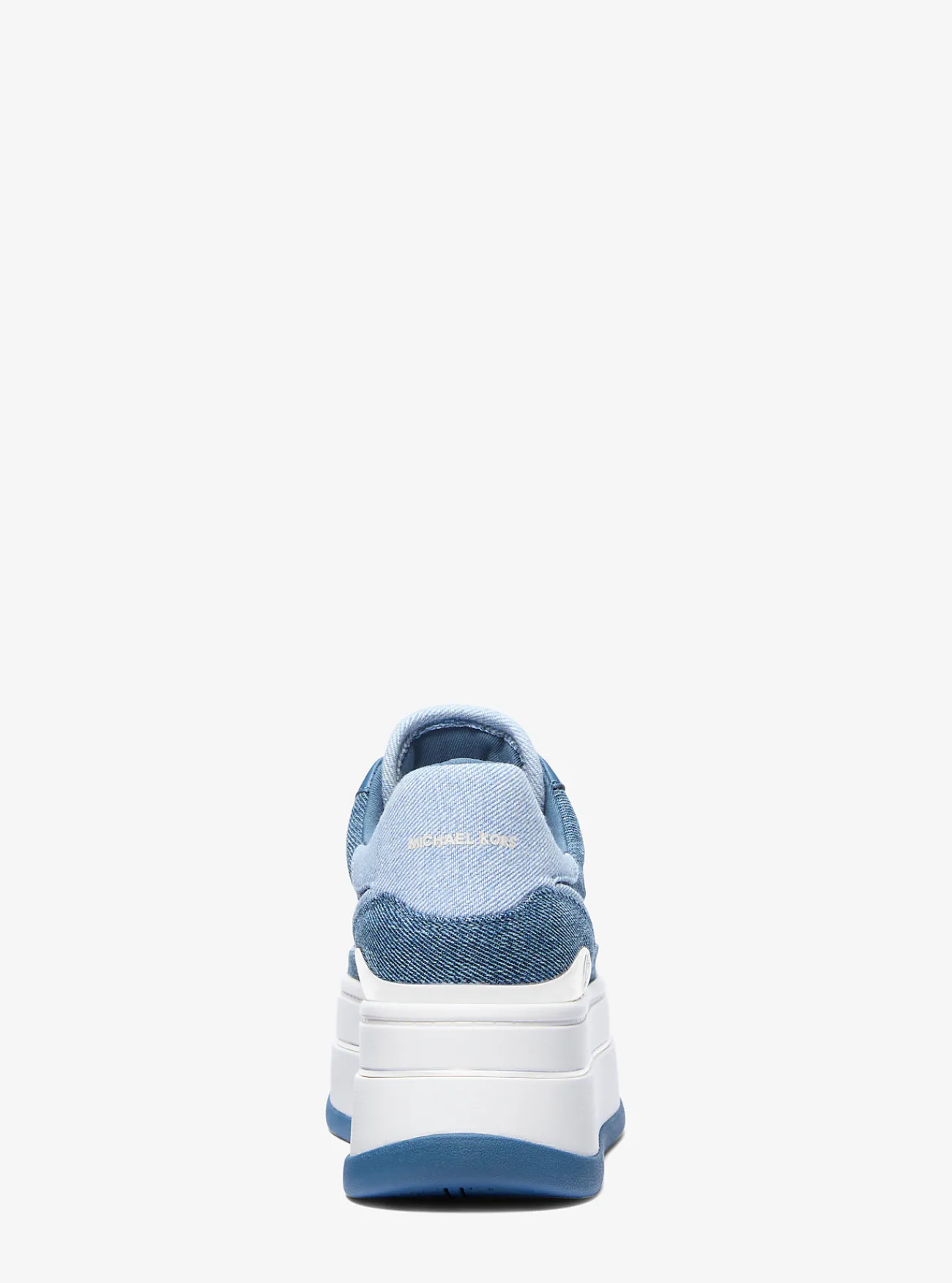 Michael Kors Sneaker Hayes van tweekleurig denim met plateauzool UNIONMETWASSING Hot