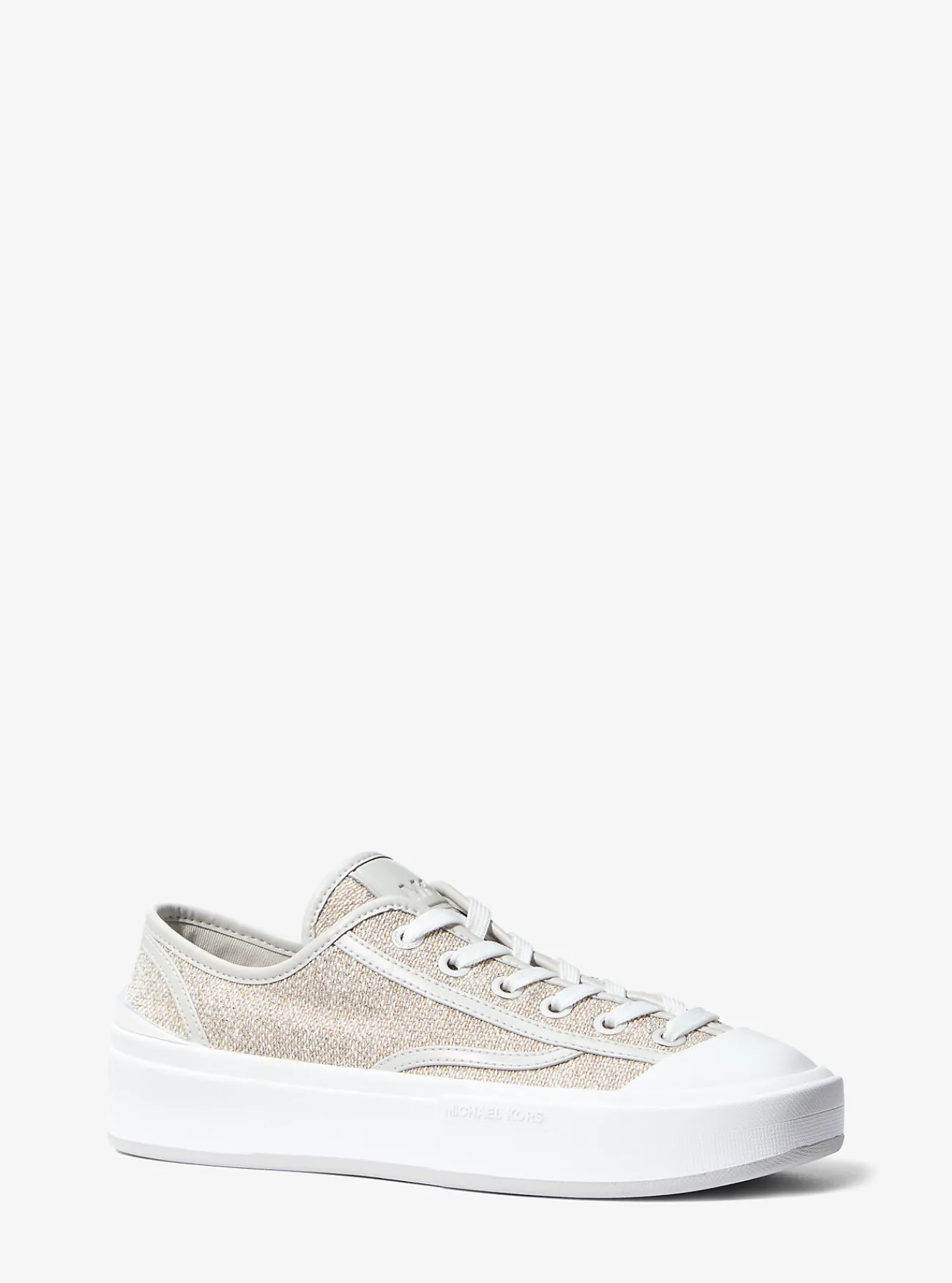 Michael Kors Sneaker Jude van katoenmix ZILVER Outlet