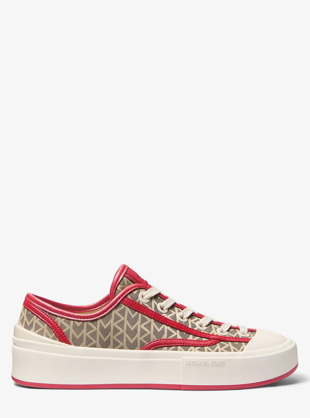 Michael Kors Sneaker Jude van MK2000-jacquard met logo KARMOZIJNROODMULTI Best