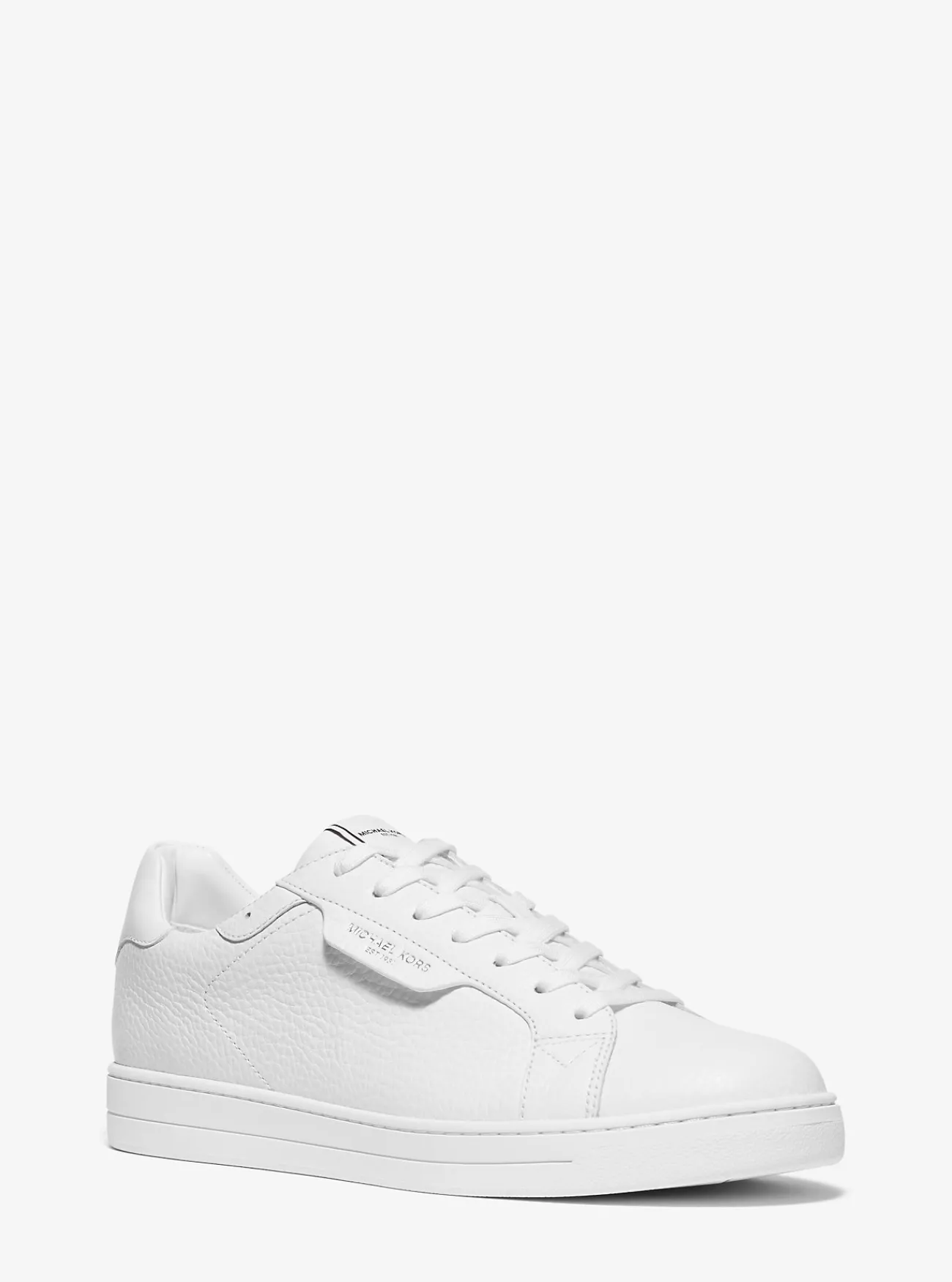 Michael Kors Sneaker Keating van getrommeld leer OPTISCHWIT Sale