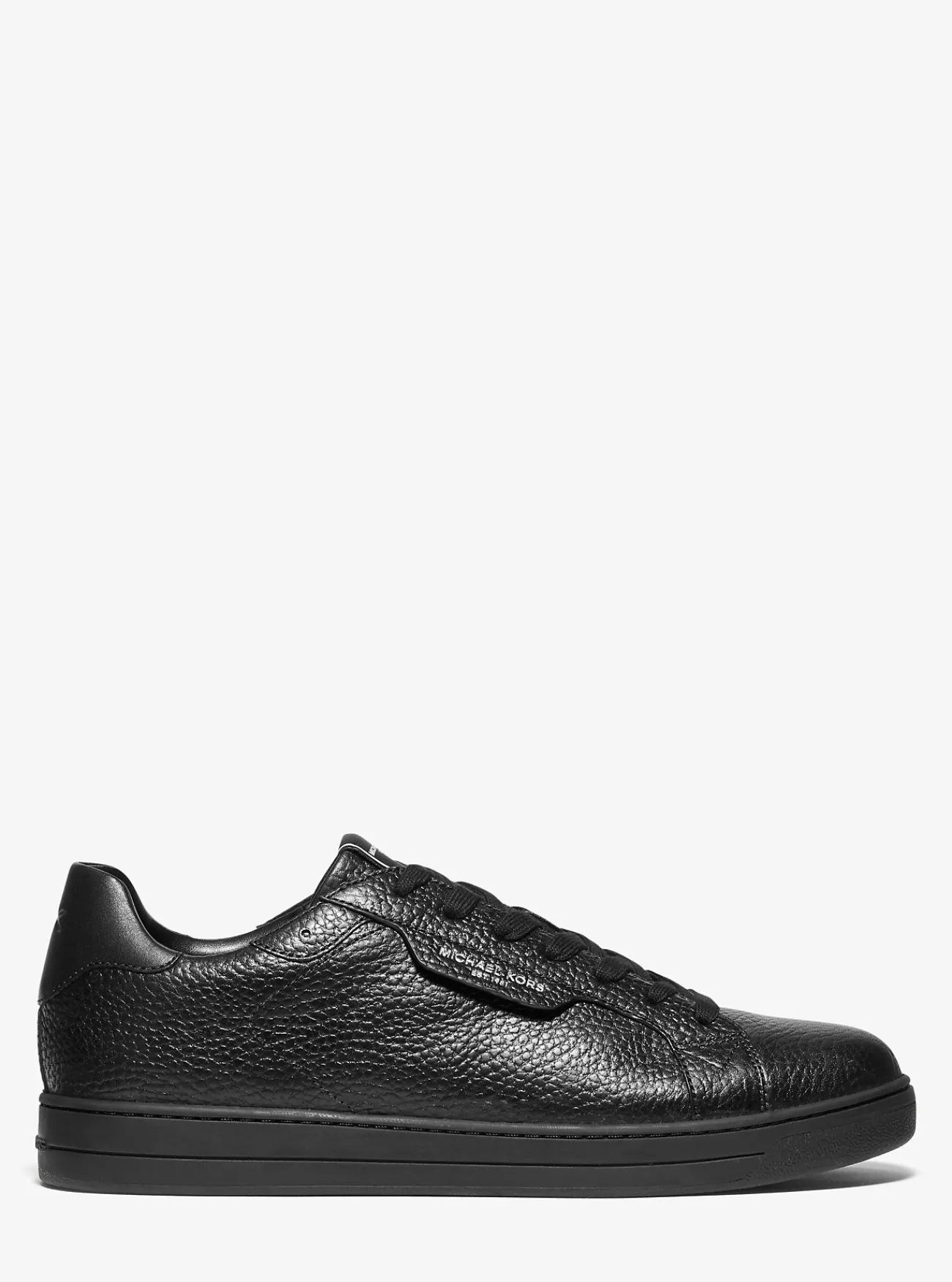 Michael Kors Sneaker Keating van getrommeld leer ZWART Clearance