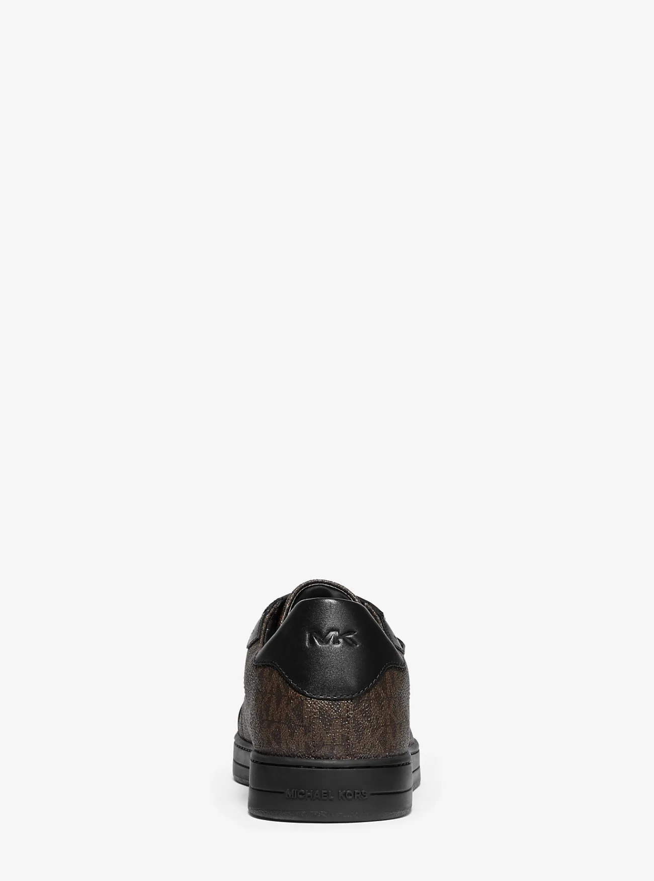Michael Kors Sneaker Keating van leer met logo Outlet