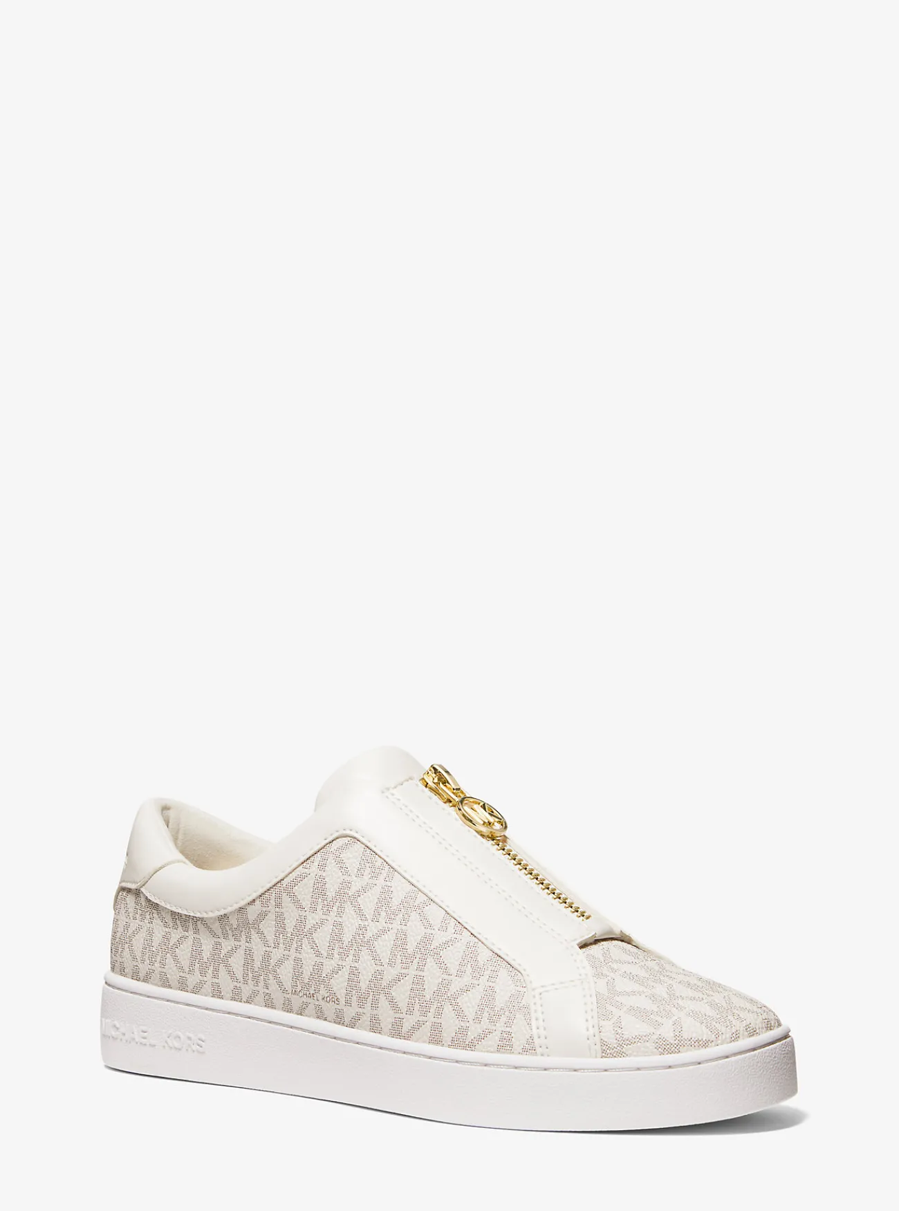 Michael Kors Sneaker Keaton met kenmerkend logo en rits VANILLE Sale
