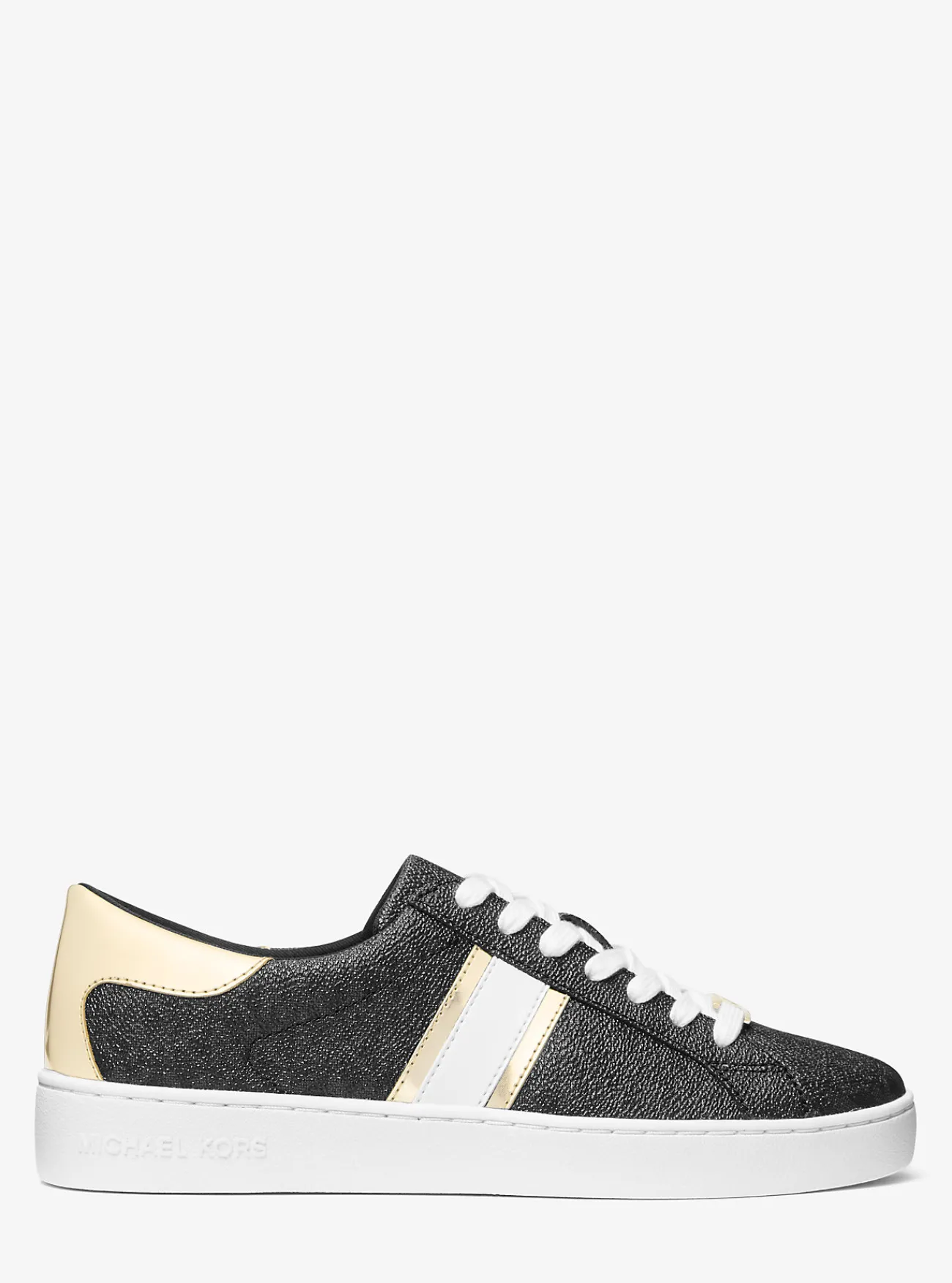 Michael Kors Sneaker Keaton met metallic strepen en kenmerkend logo ZWART Hot