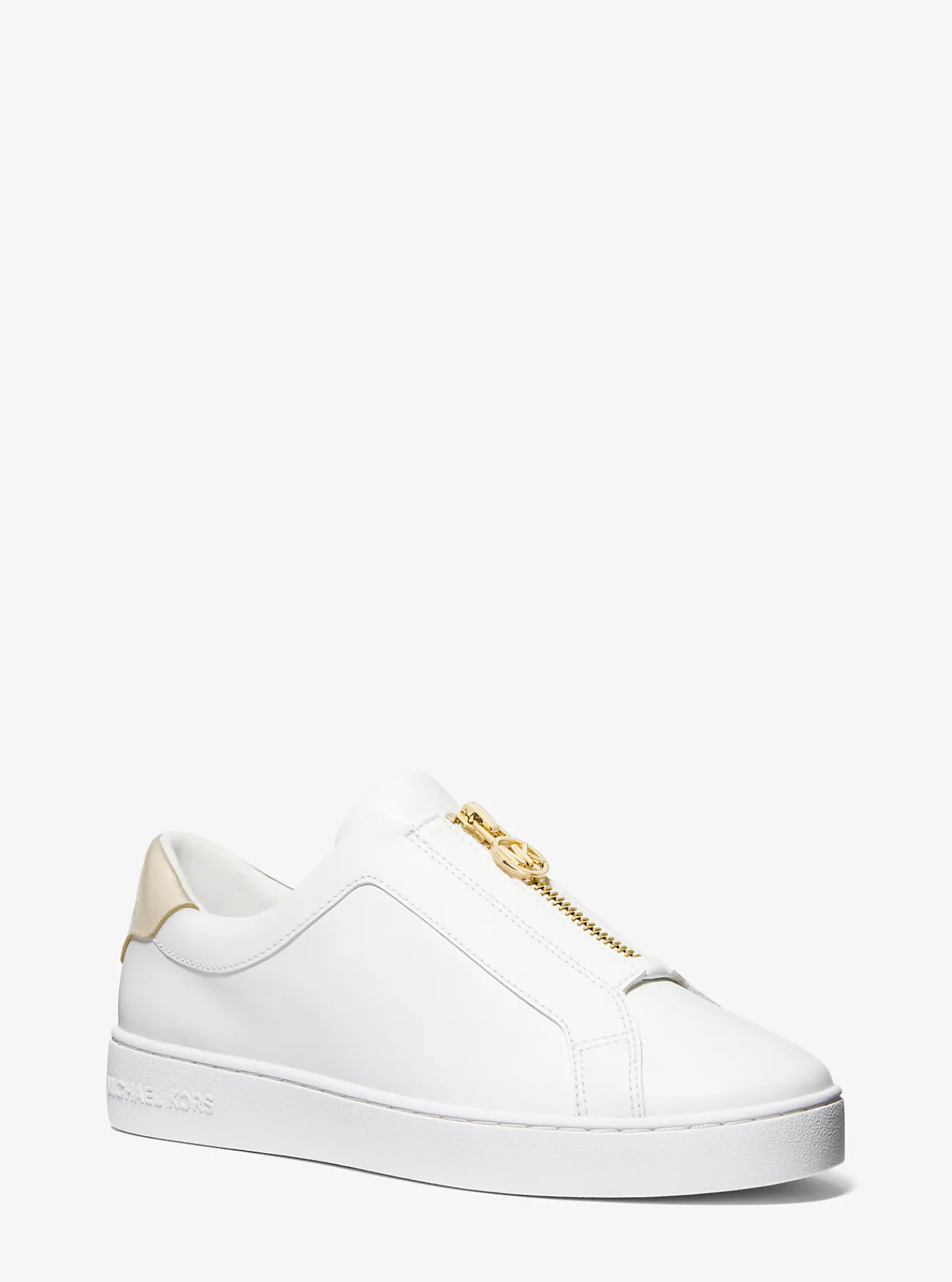 Michael Kors Sneaker Keaton van leer met rits LICHTGOUD Online