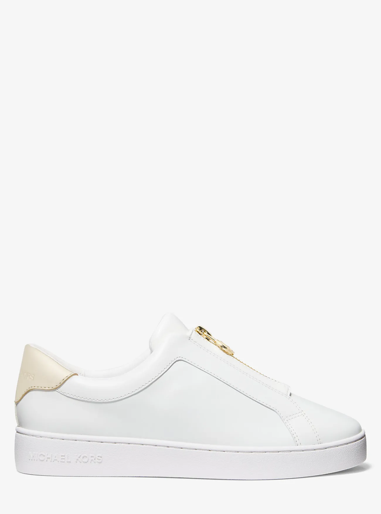 Michael Kors Sneaker Keaton van leer met rits LICHTGOUD Online