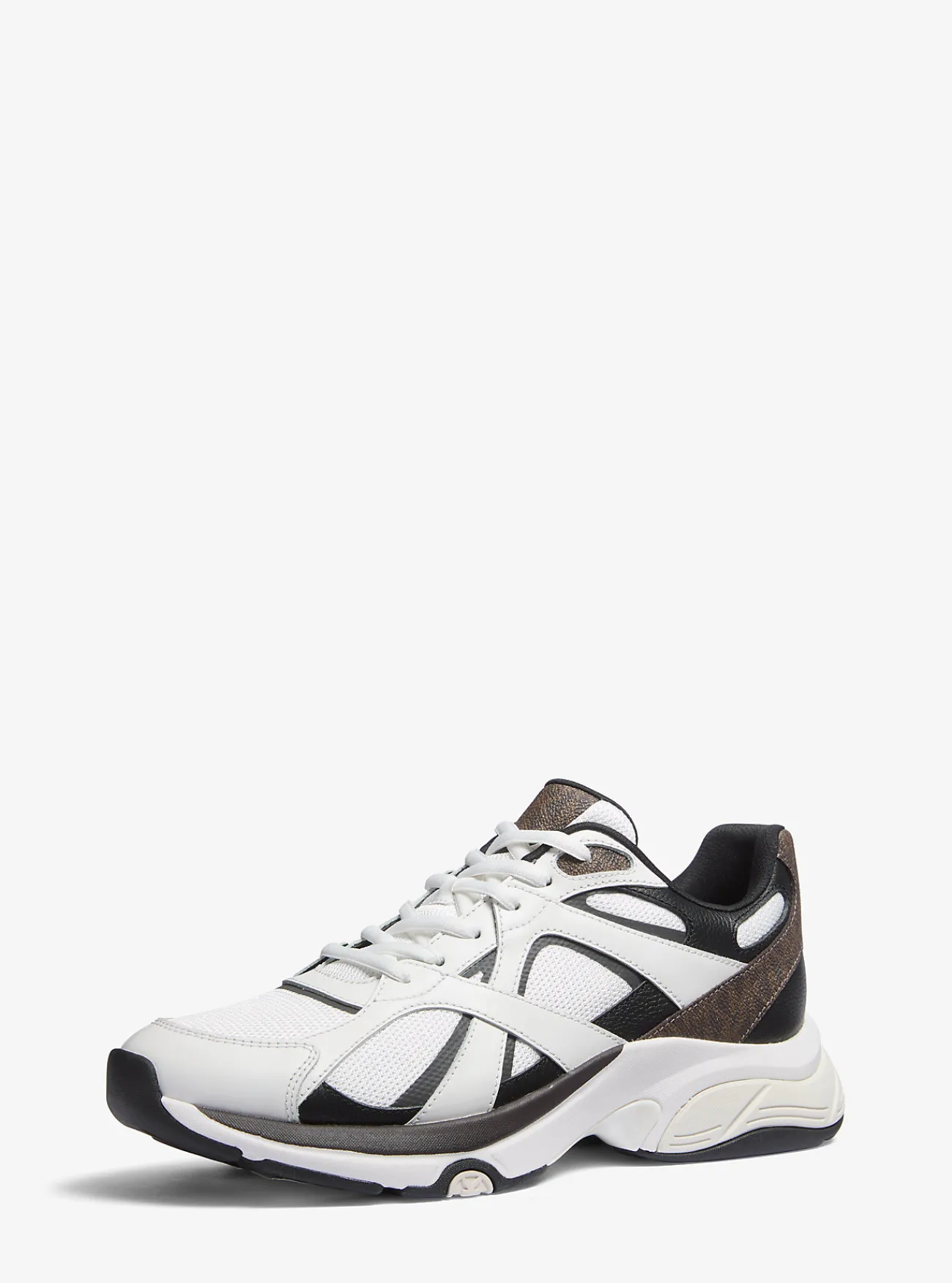 Michael Kors Sneaker Leo van gemengd materiaal BRUINMULTI Clearance