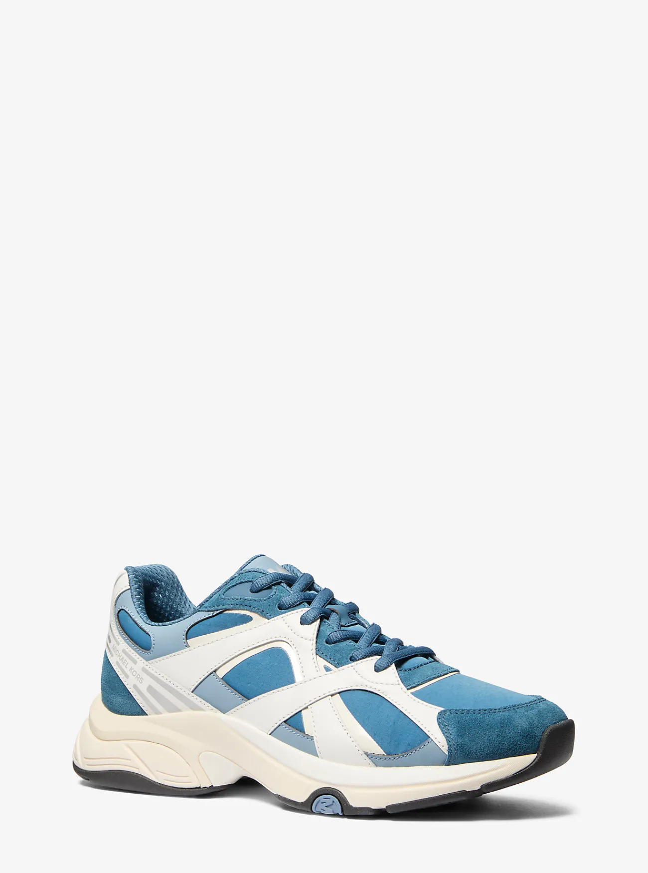 Michael Kors Sneaker Leo van gemengd materiaal DONKERCHAMBRAY Best