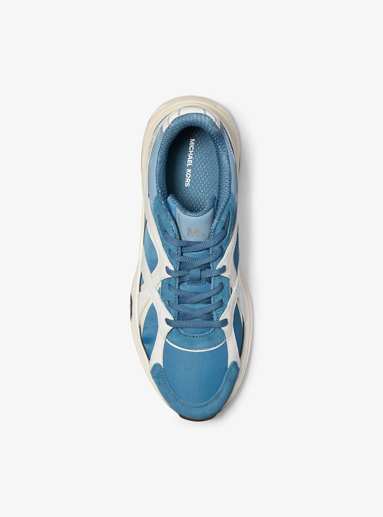 Michael Kors Sneaker Leo van gemengd materiaal DONKERCHAMBRAY Best
