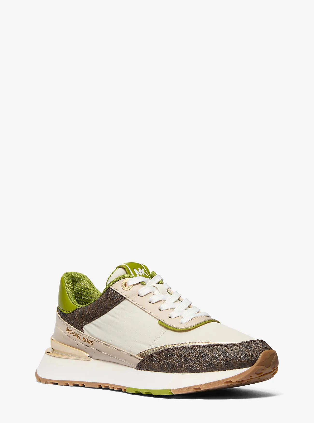 Michael Kors Sneaker Nova van gemengd materiaal WEIDEGROEN Fashion