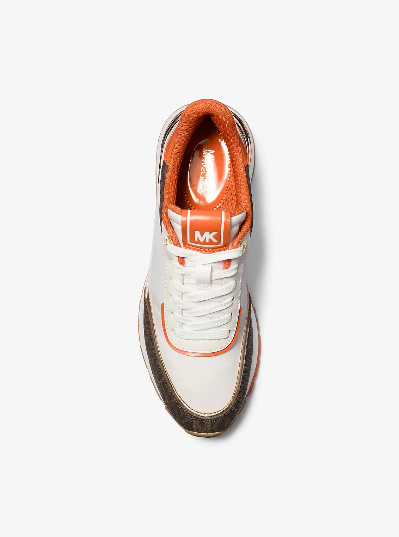 Michael Kors Sneaker Nova van gemengd materiaal ORANJEPUNCH Discount
