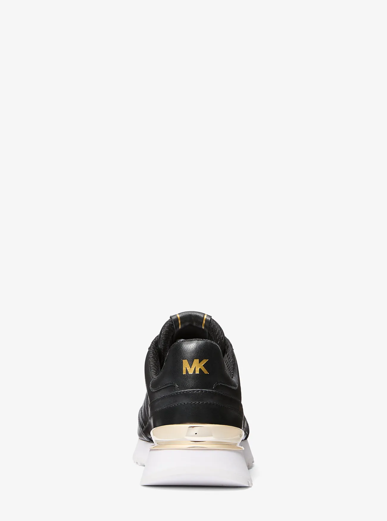 Michael Kors Sneaker Nova van leer ZWART Fashion