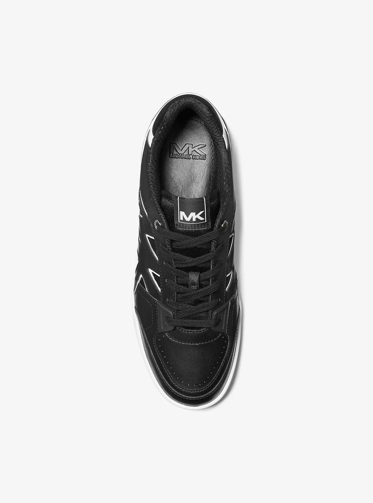 Michael Kors Sneaker Rebel van leer ZWART Fashion