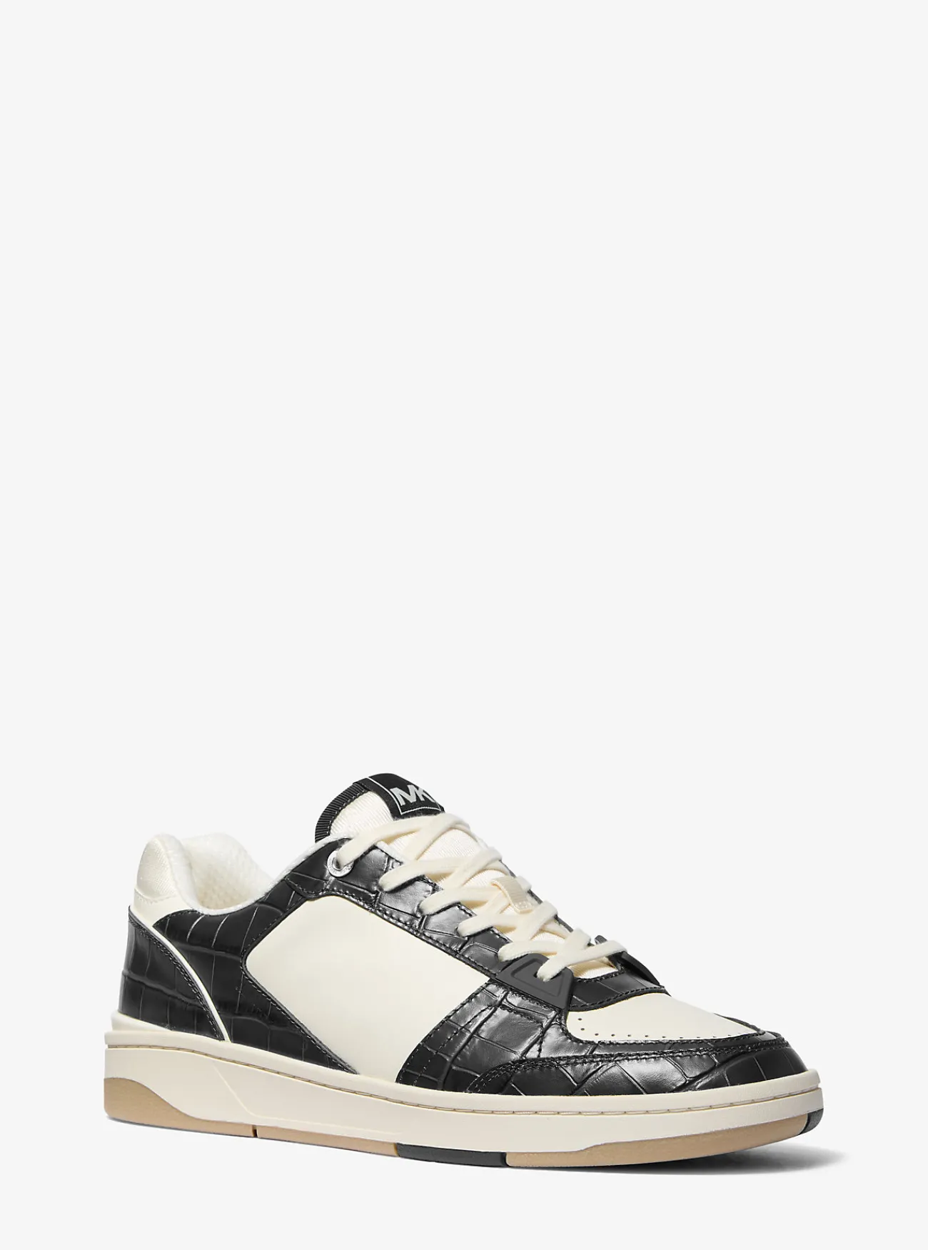 Michael Kors Sneaker Rebel van leer ZWART Discount