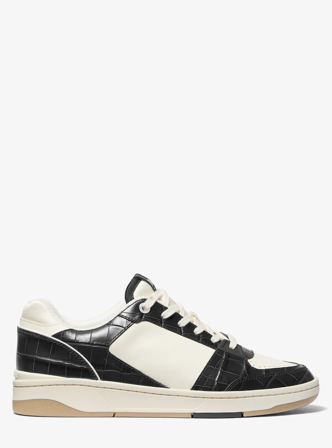 Michael Kors Sneaker Rebel van leer ZWART Discount