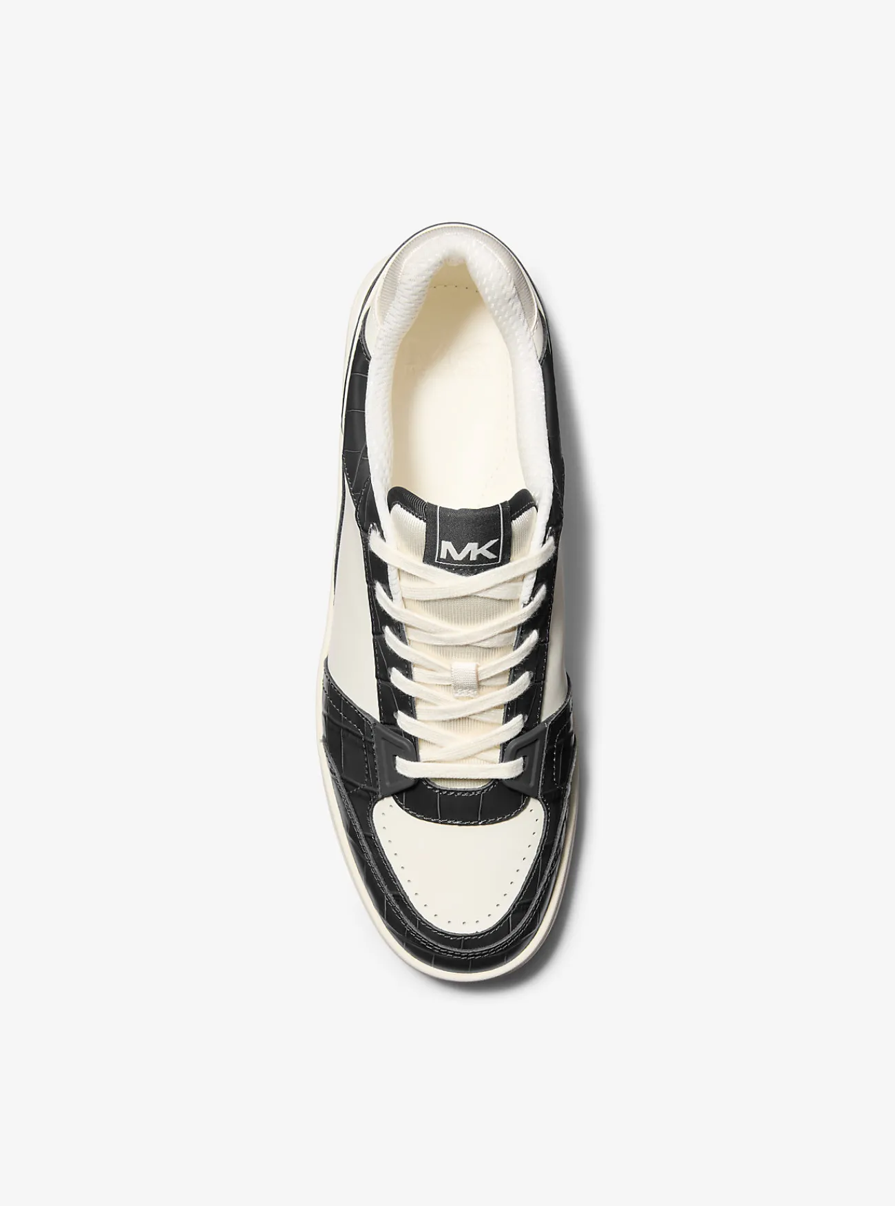 Michael Kors Sneaker Rebel van leer ZWART Discount