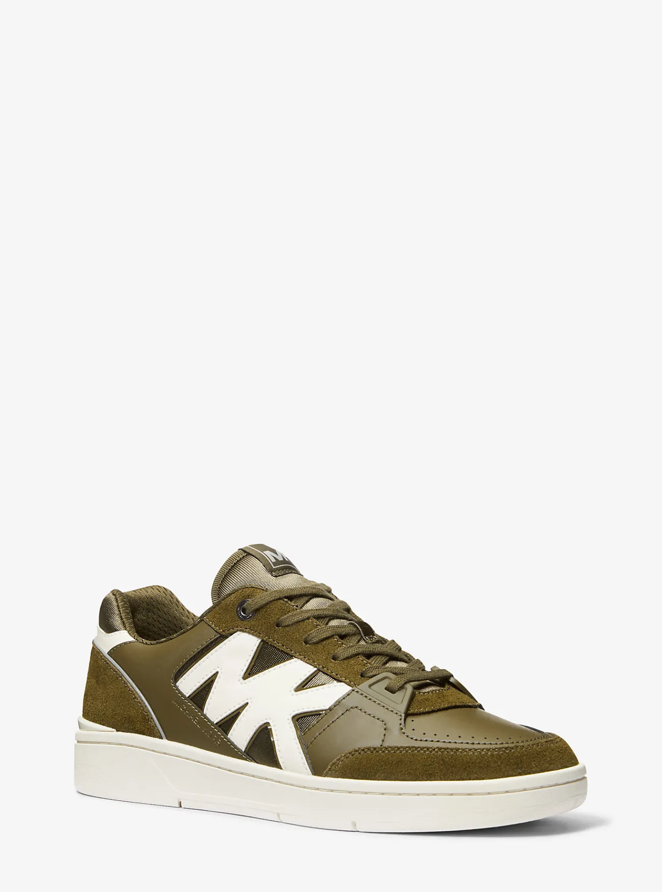 Michael Kors Sneaker Rebel van leer OLIJFGROEN Hot