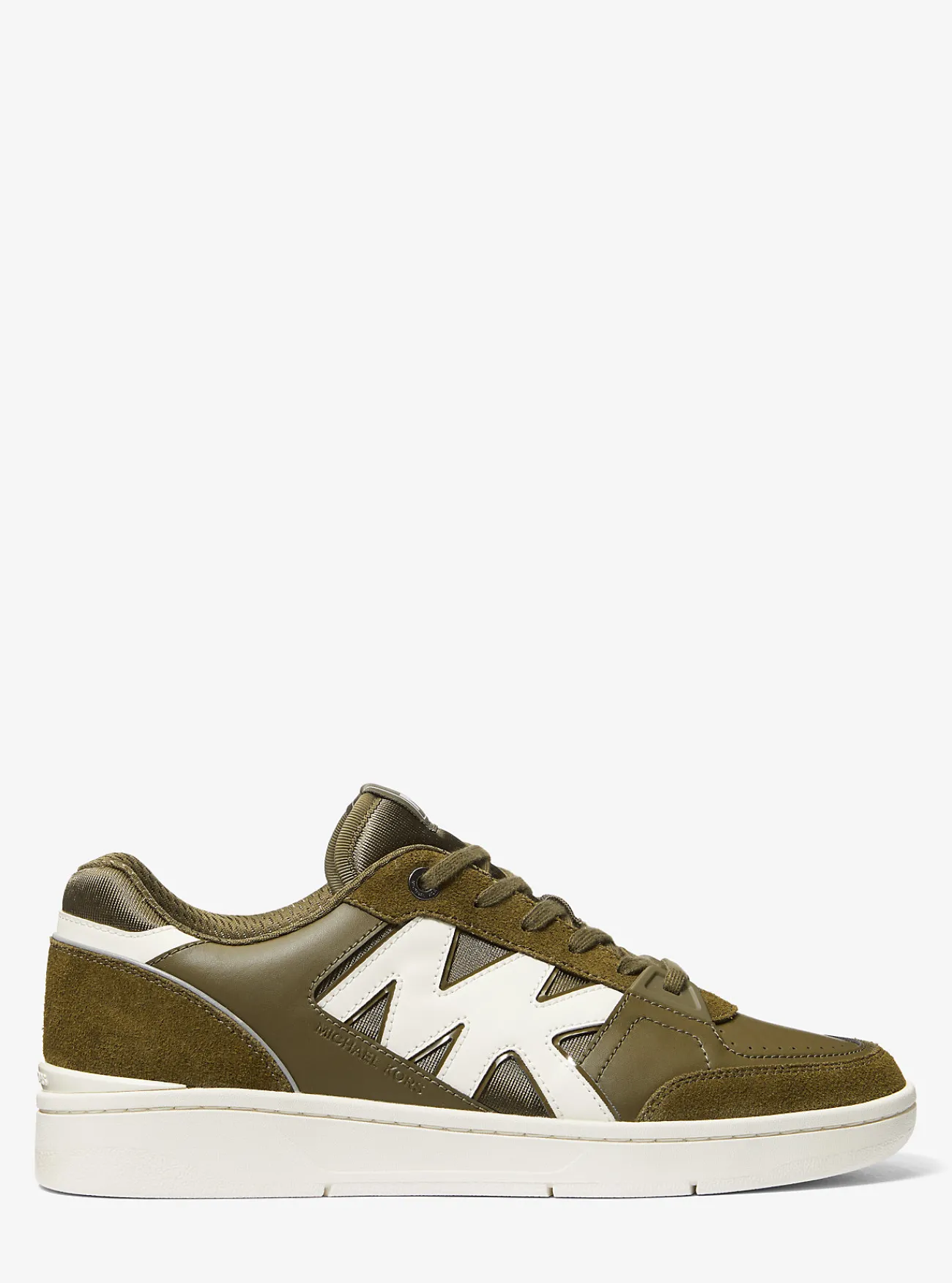 Michael Kors Sneaker Rebel van leer OLIJFGROEN Hot