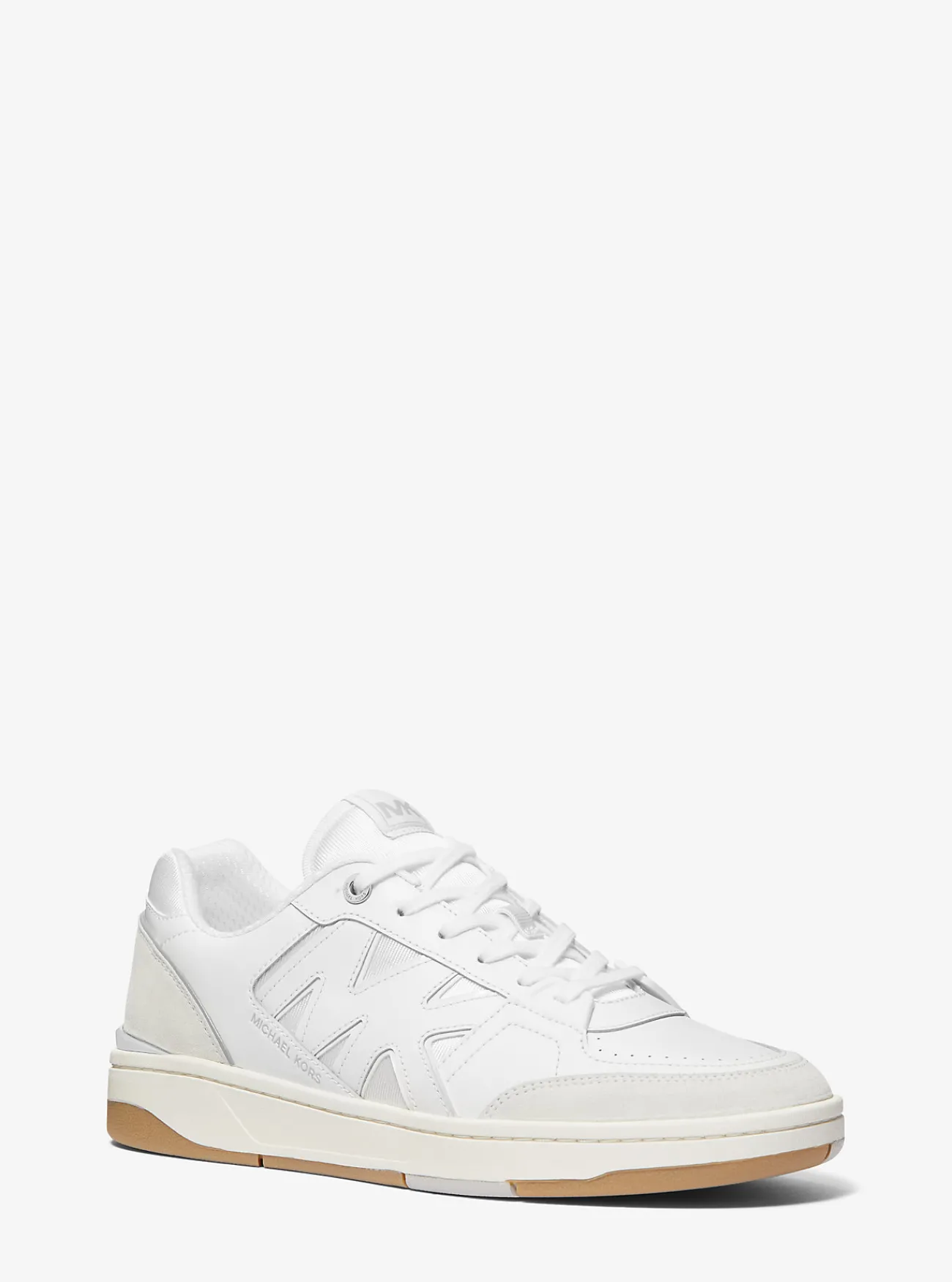 Michael Kors Sneaker Rebel van leer OPTISCHWITMULTI Outlet