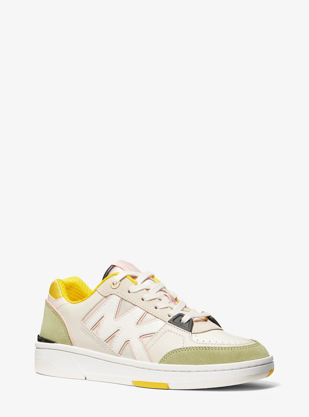 Michael Kors Sneaker Rebel van leer en mesh met kleurvlakken LICHTSALIEMULTI Online