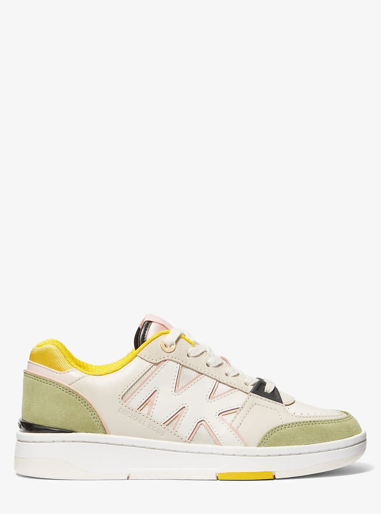 Michael Kors Sneaker Rebel van leer en mesh met kleurvlakken LICHTSALIEMULTI Online