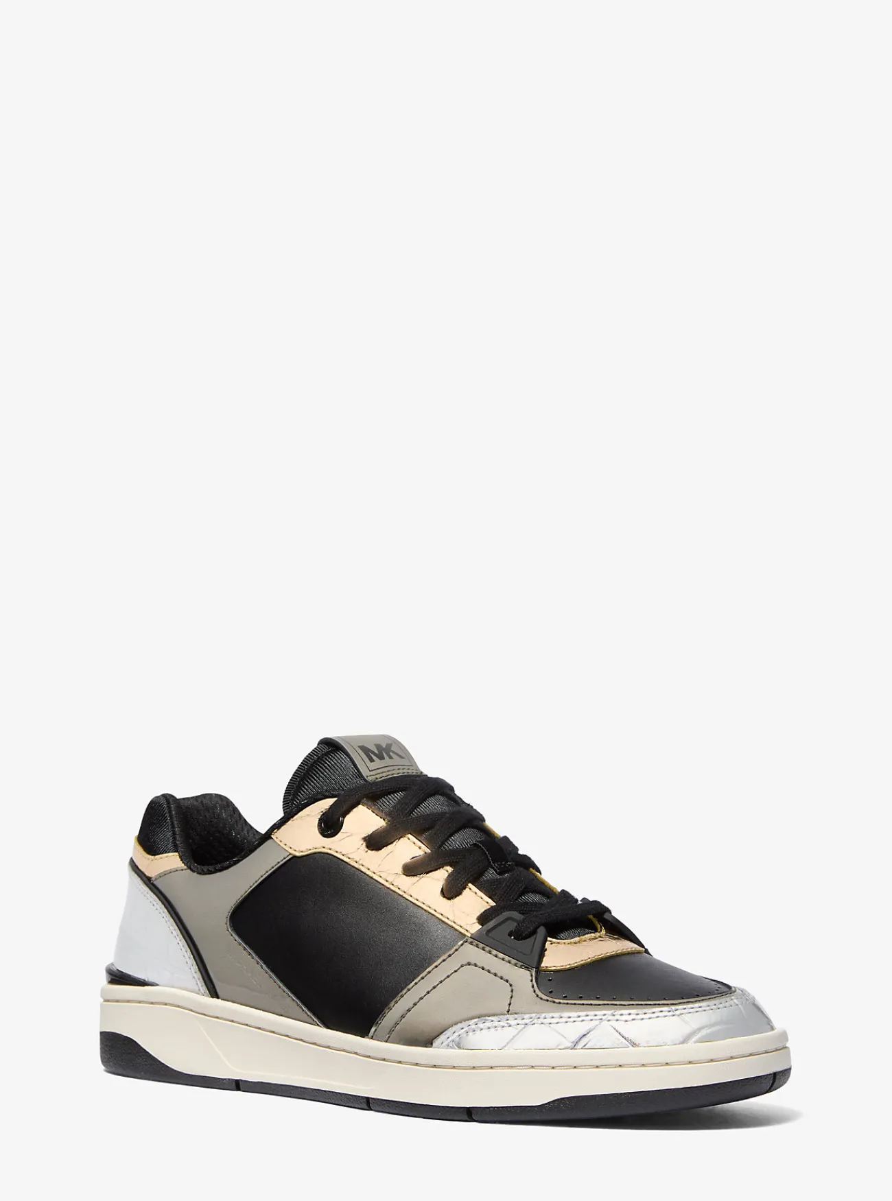 Michael Kors Sneaker Rebel van leer met kleurvlakken ZWARTCOMBO Best