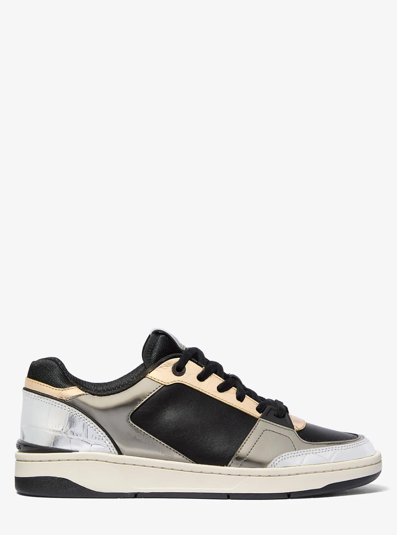 Michael Kors Sneaker Rebel van leer met kleurvlakken ZWARTCOMBO Best