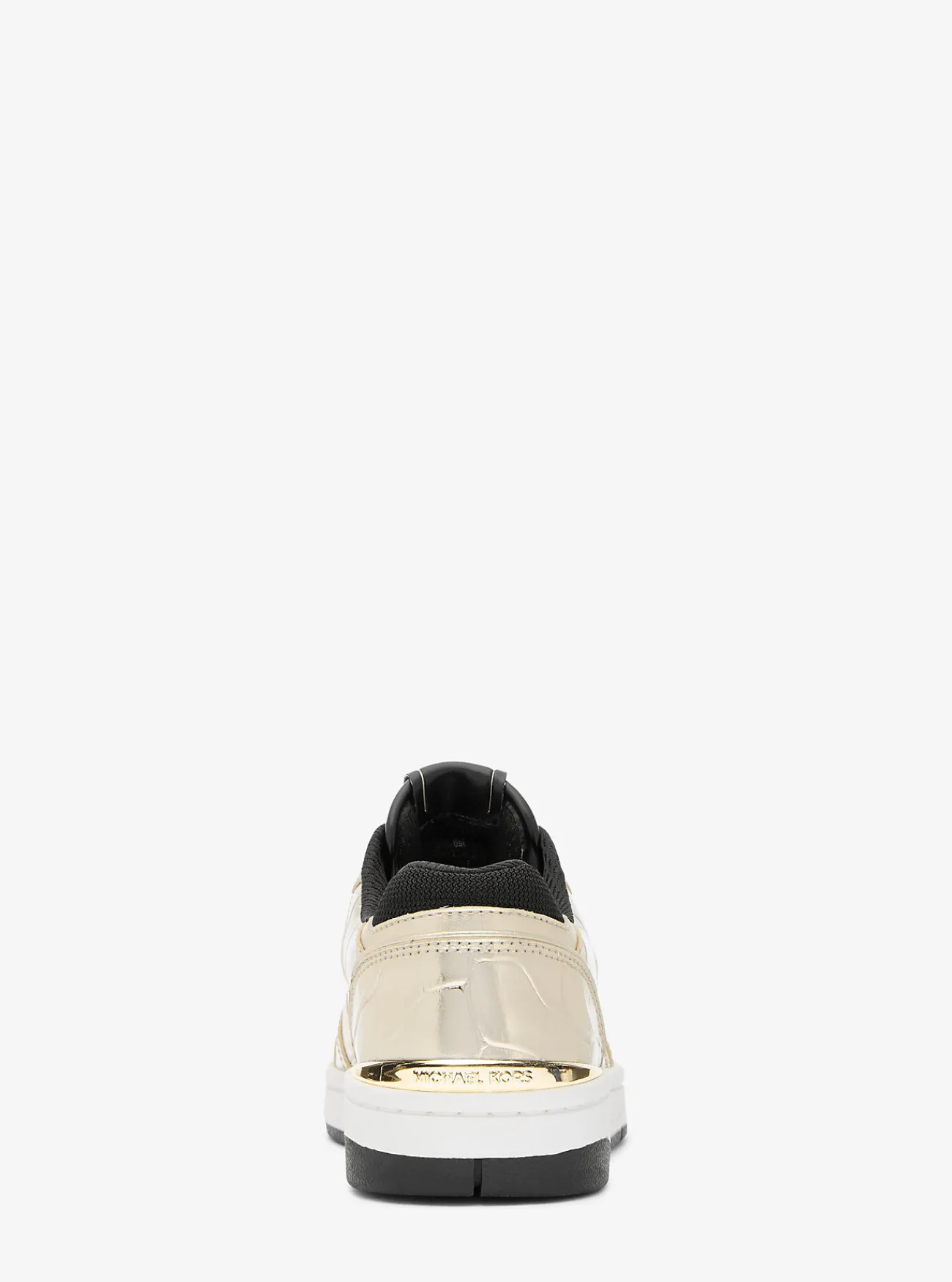Michael Kors Sneaker Rebel van metallic leer met krokodillenprint in reliëf LICHTGOUD Best