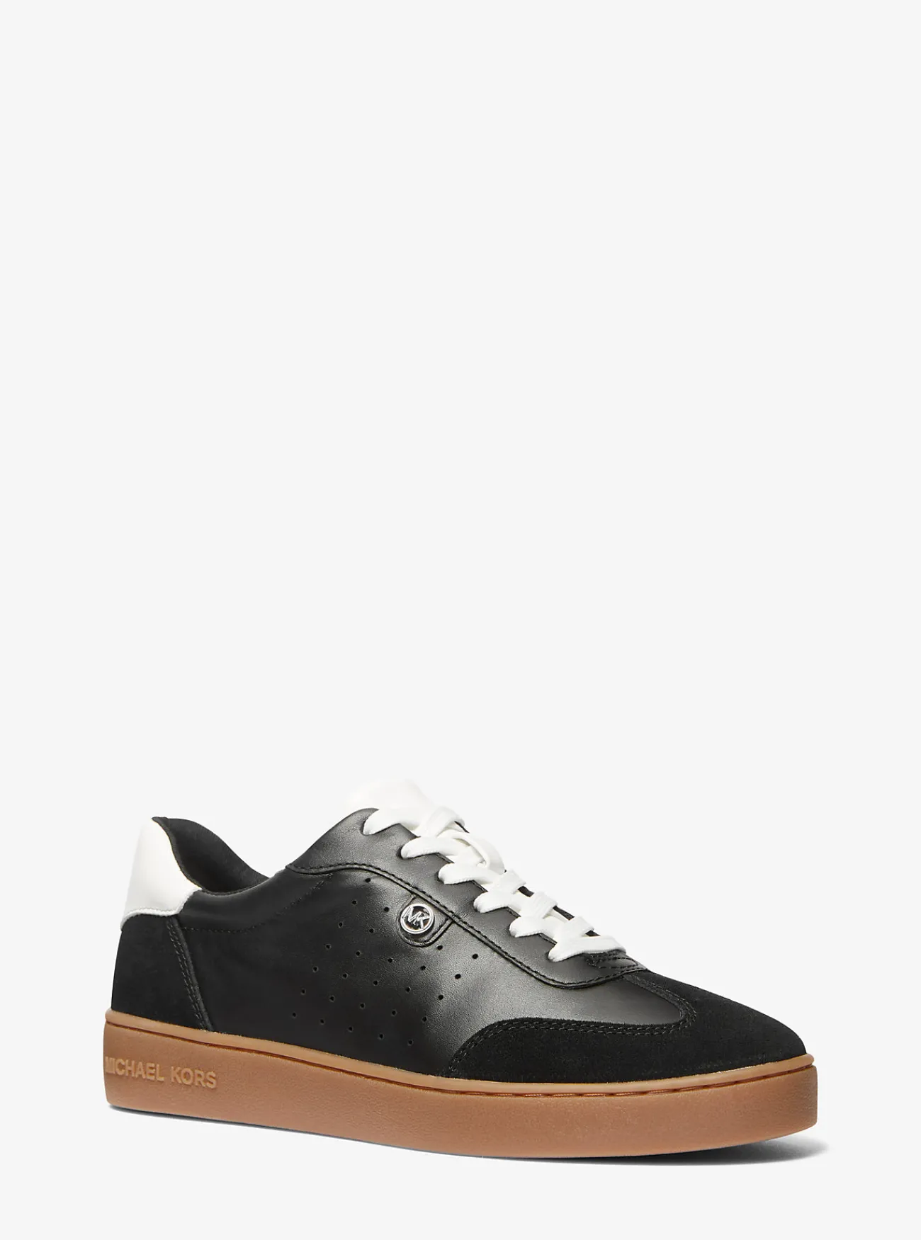 Michael Kors Sneaker Scotty van leer ZWART Online