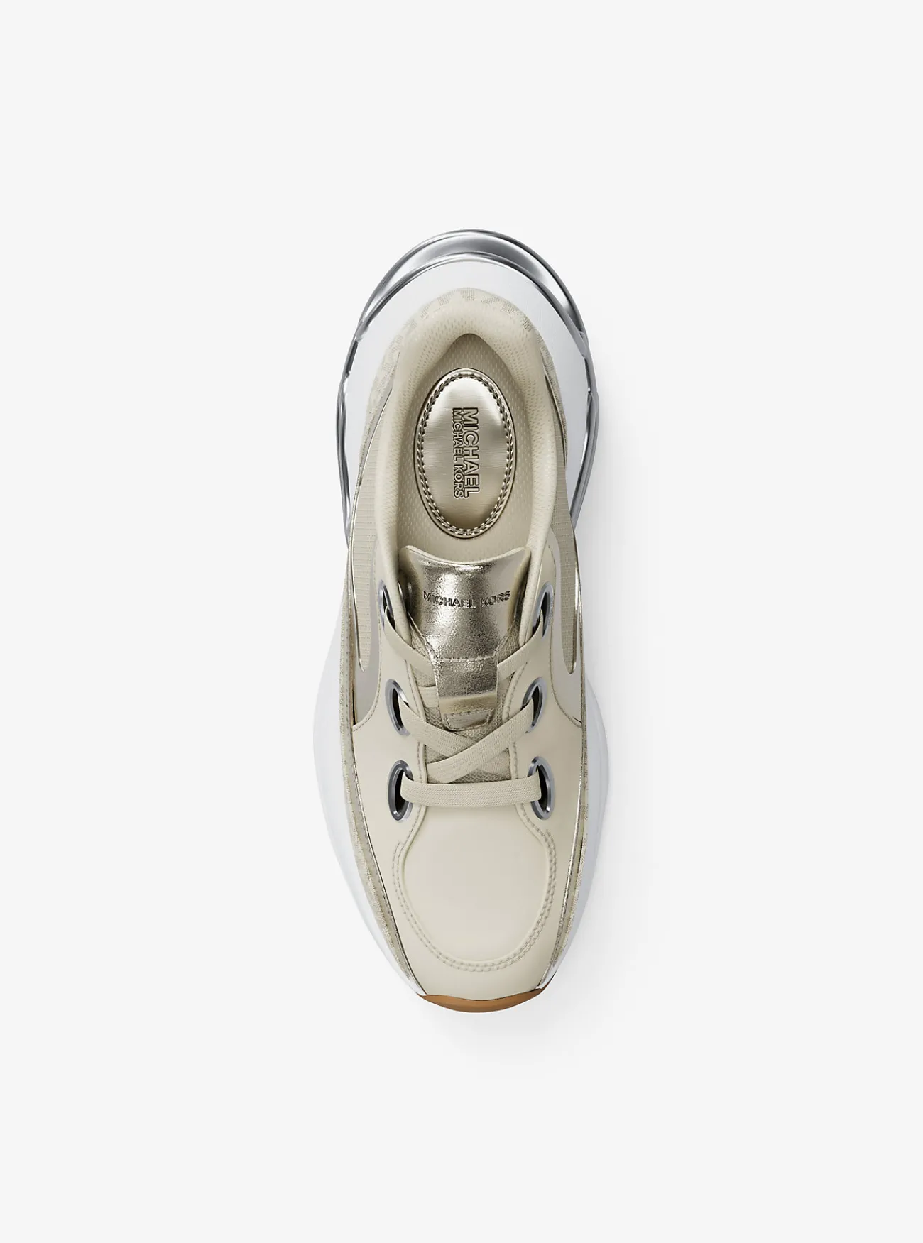 Michael Kors Sneaker Toni van gemengd materiaal VANILLE Sale