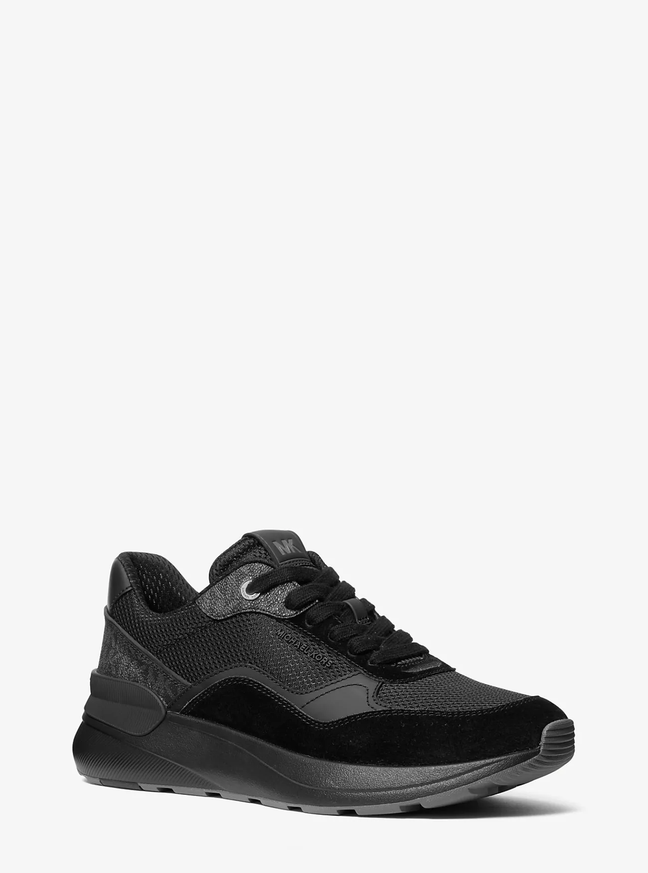Michael Kors Sneaker Trevor van gemengd materiaal ZWART Fashion