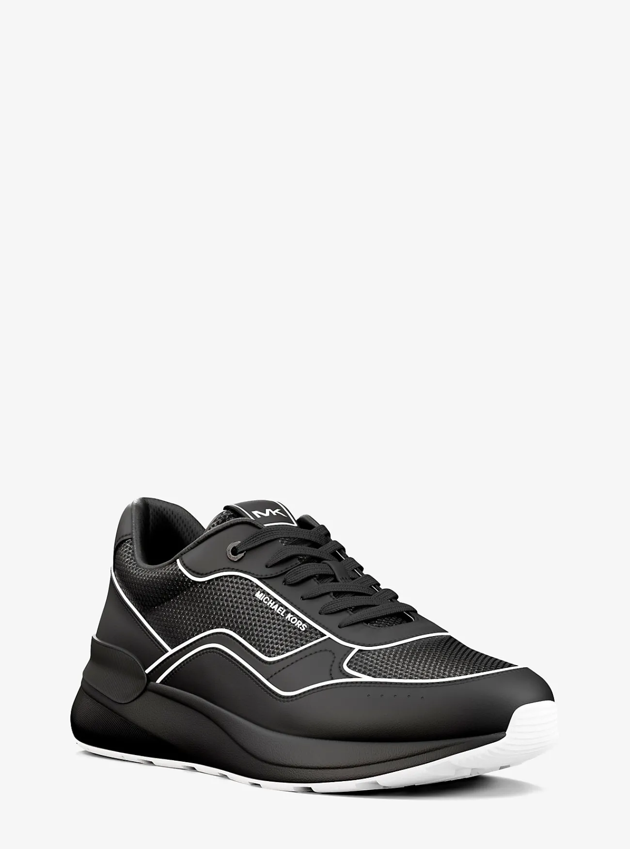 Michael Kors Sneaker Trevor van leer en mesh Hot