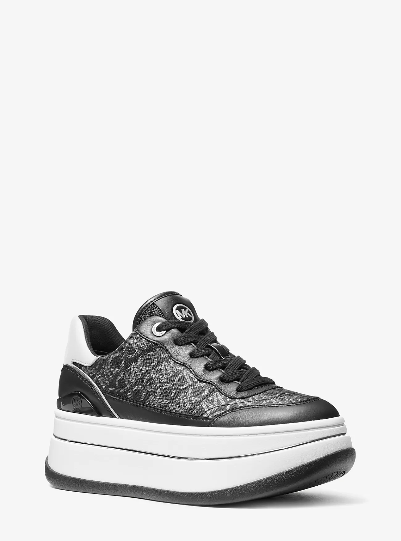 Michael Kors Sneaker van leer met metallic Empire-monogram Hot