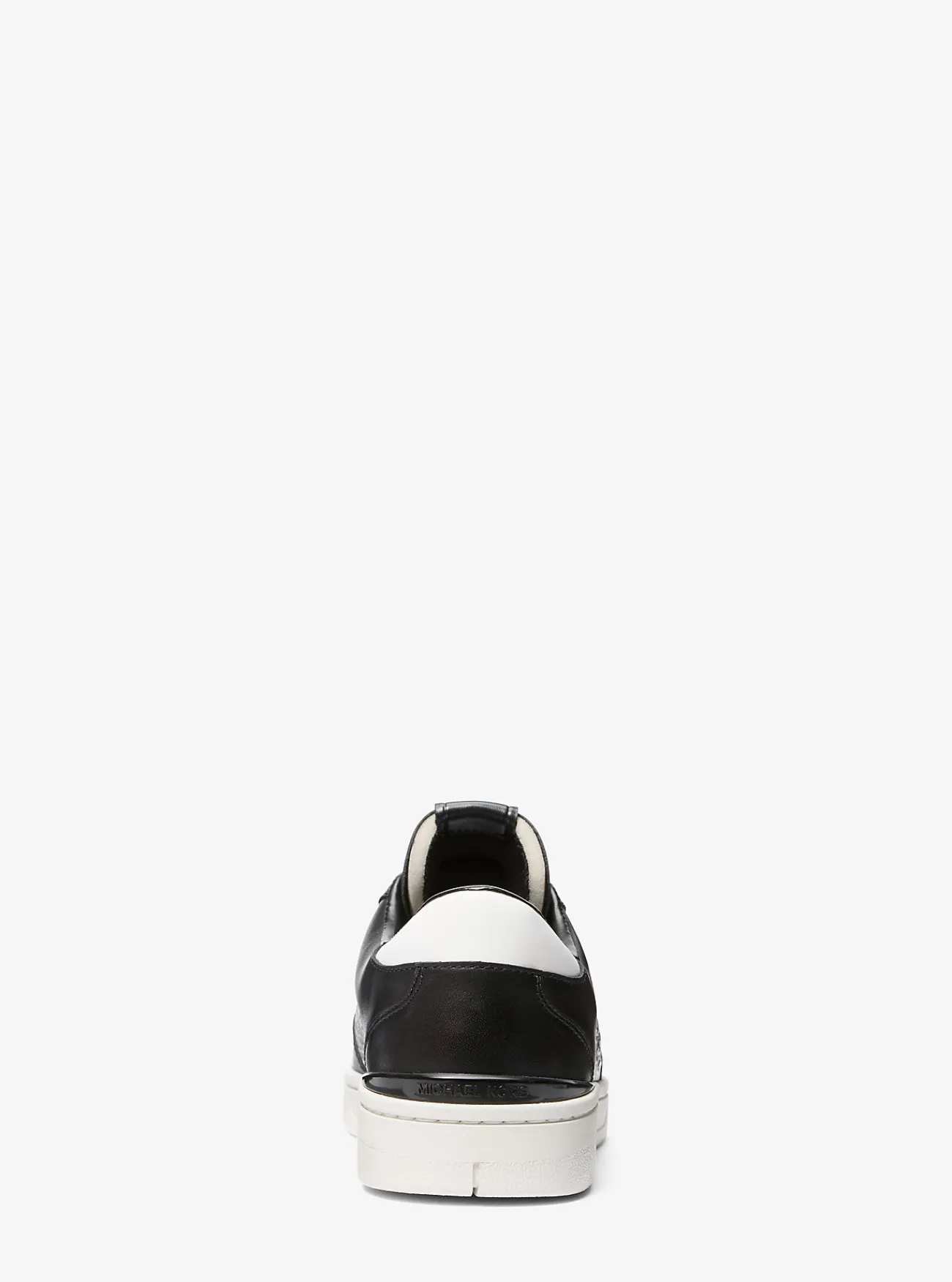 Michael Kors Sneaker Wilton van leer met oogjes ZWART Online