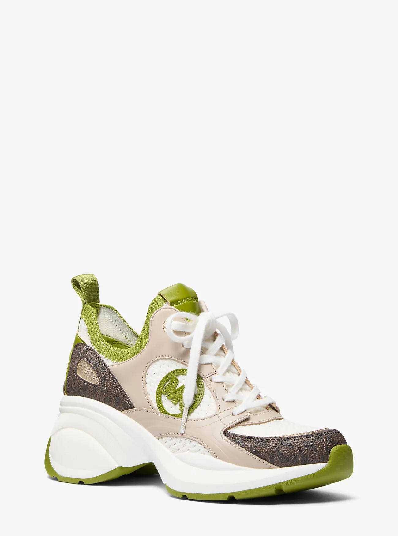 Michael Kors Sneaker Zuma van gemengd materiaal WEIDEGROEN Discount