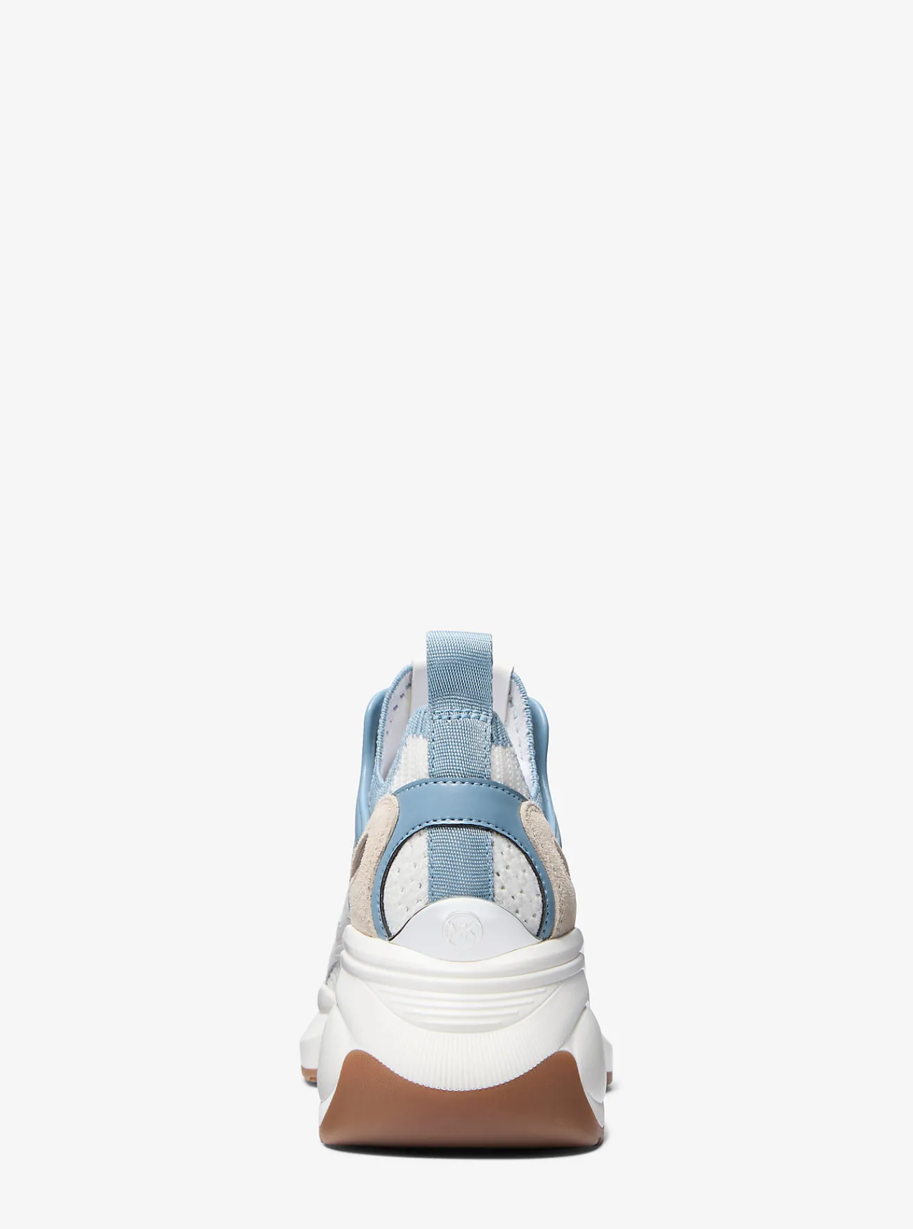 Michael Kors Sneaker Zuma van leer en mesh met kleurvlakken CHAMBRAY Outlet